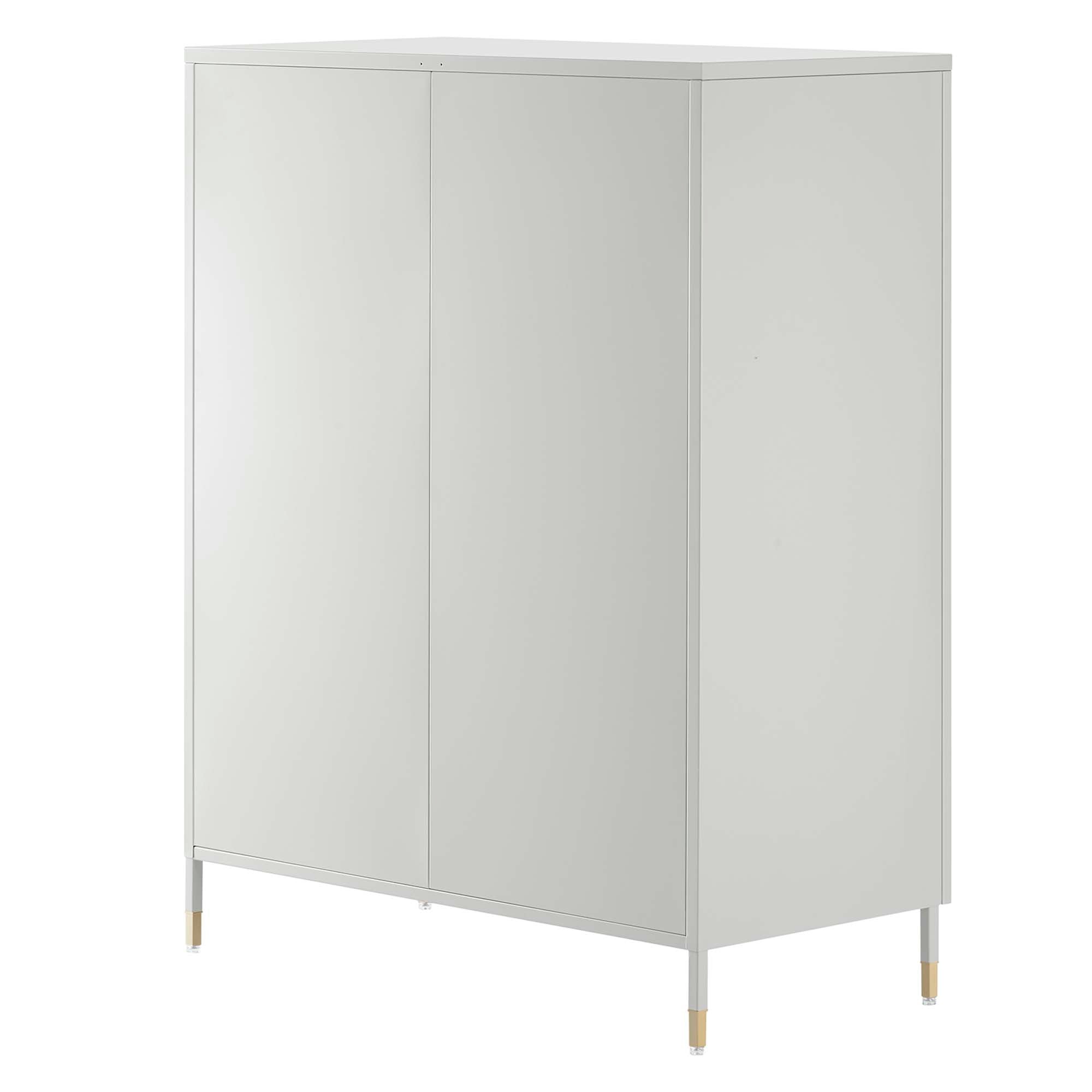 Archway Accent Cabinet in Light Gray