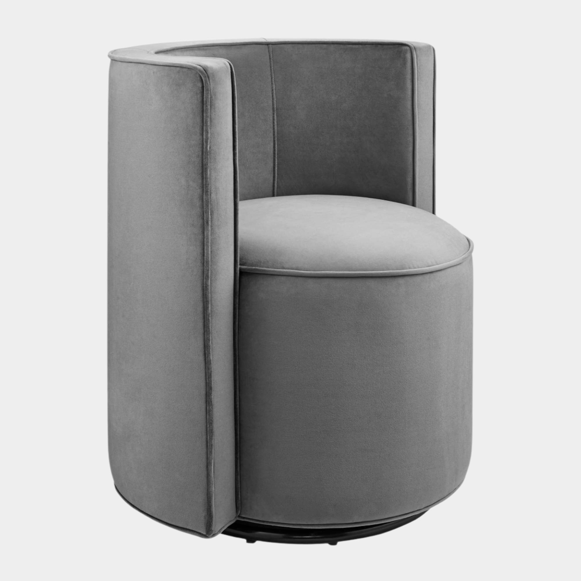 Della Performance Velvet Fabric Swivel Chair