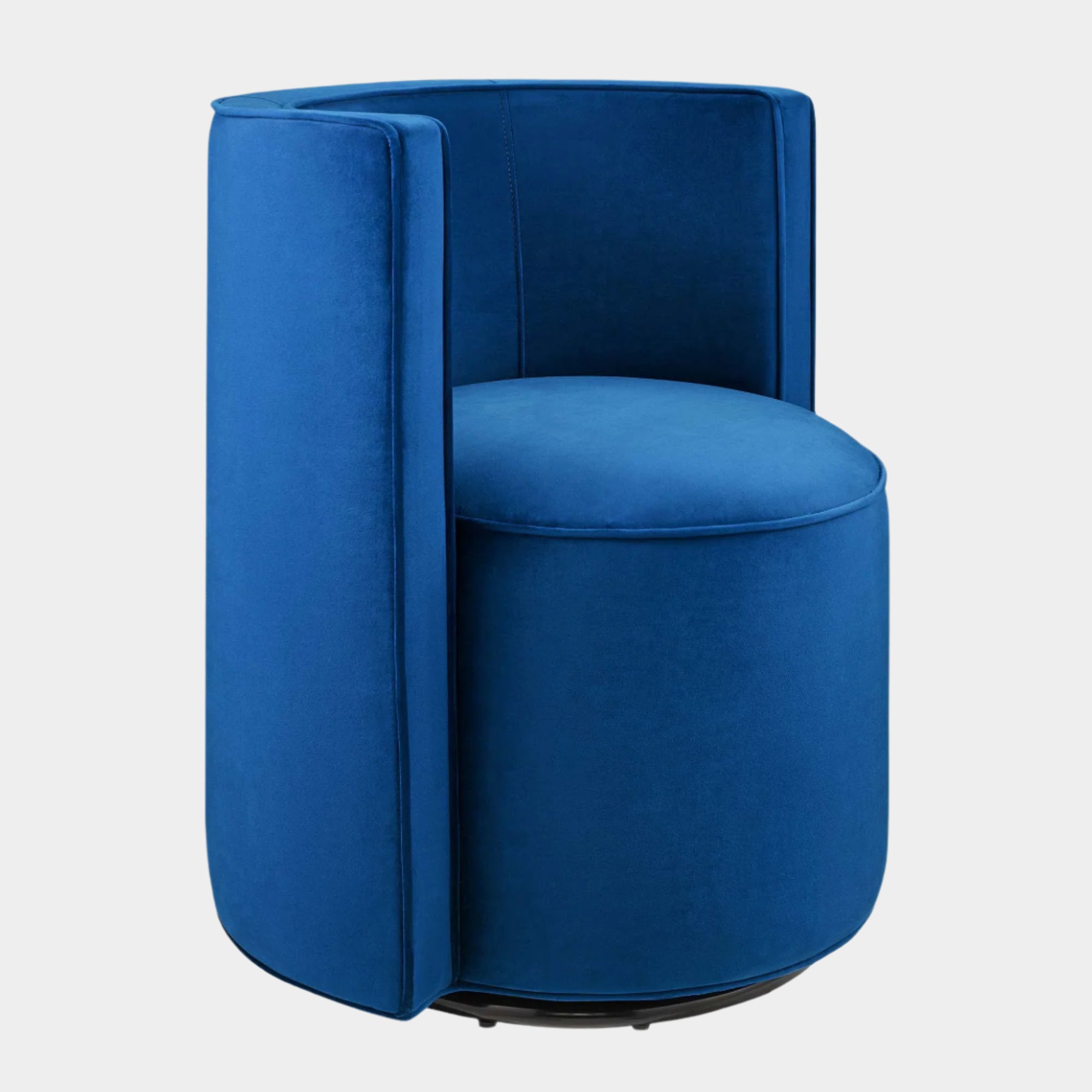 Della Performance Velvet Fabric Swivel Chair