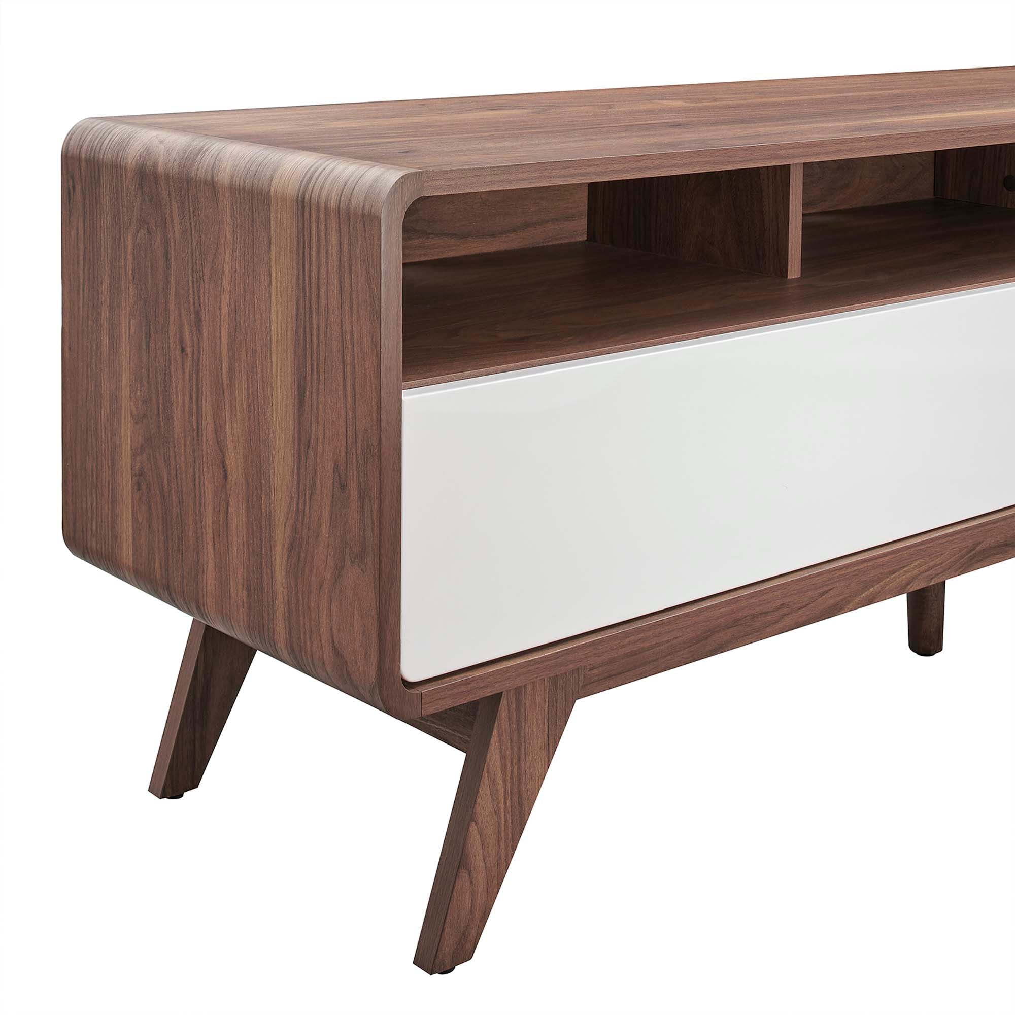 Transmit 60" TV Stand in Walnut White