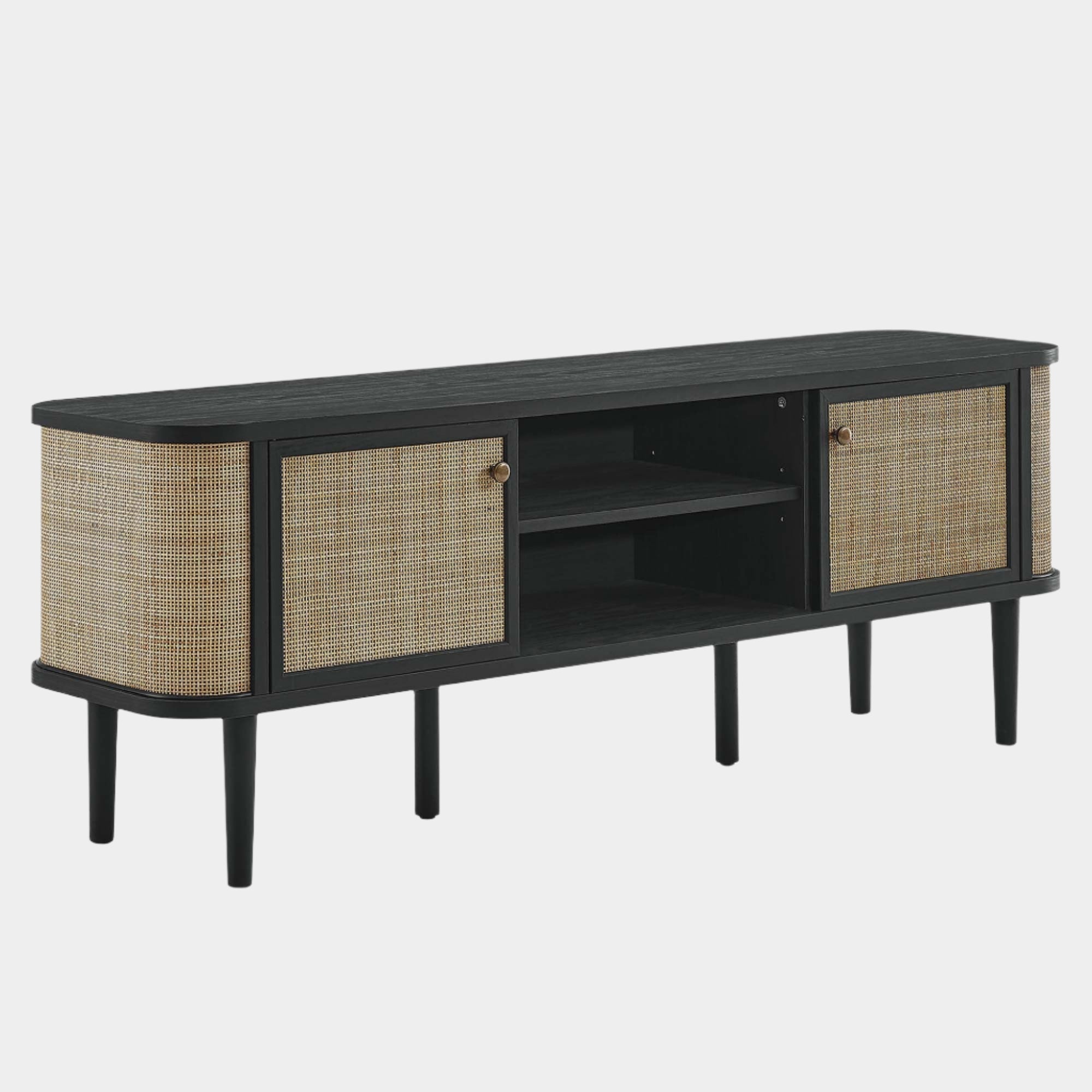 Miramar 60'' Wood TV Stand in Black