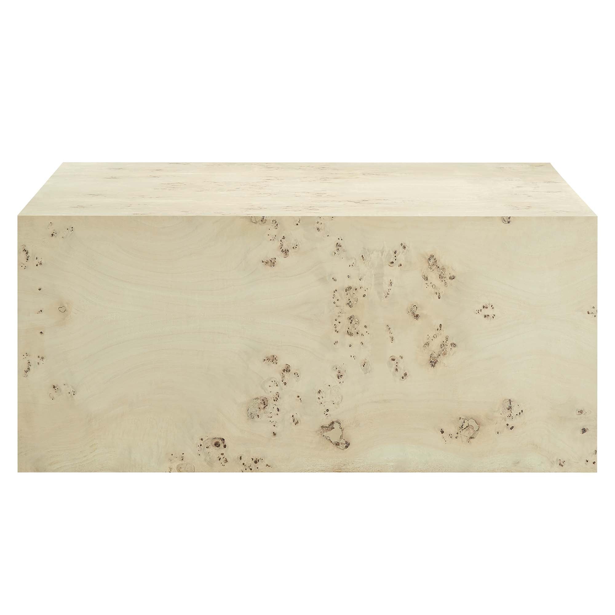 Cosmos 36" Square Burl Wood Coffee Table