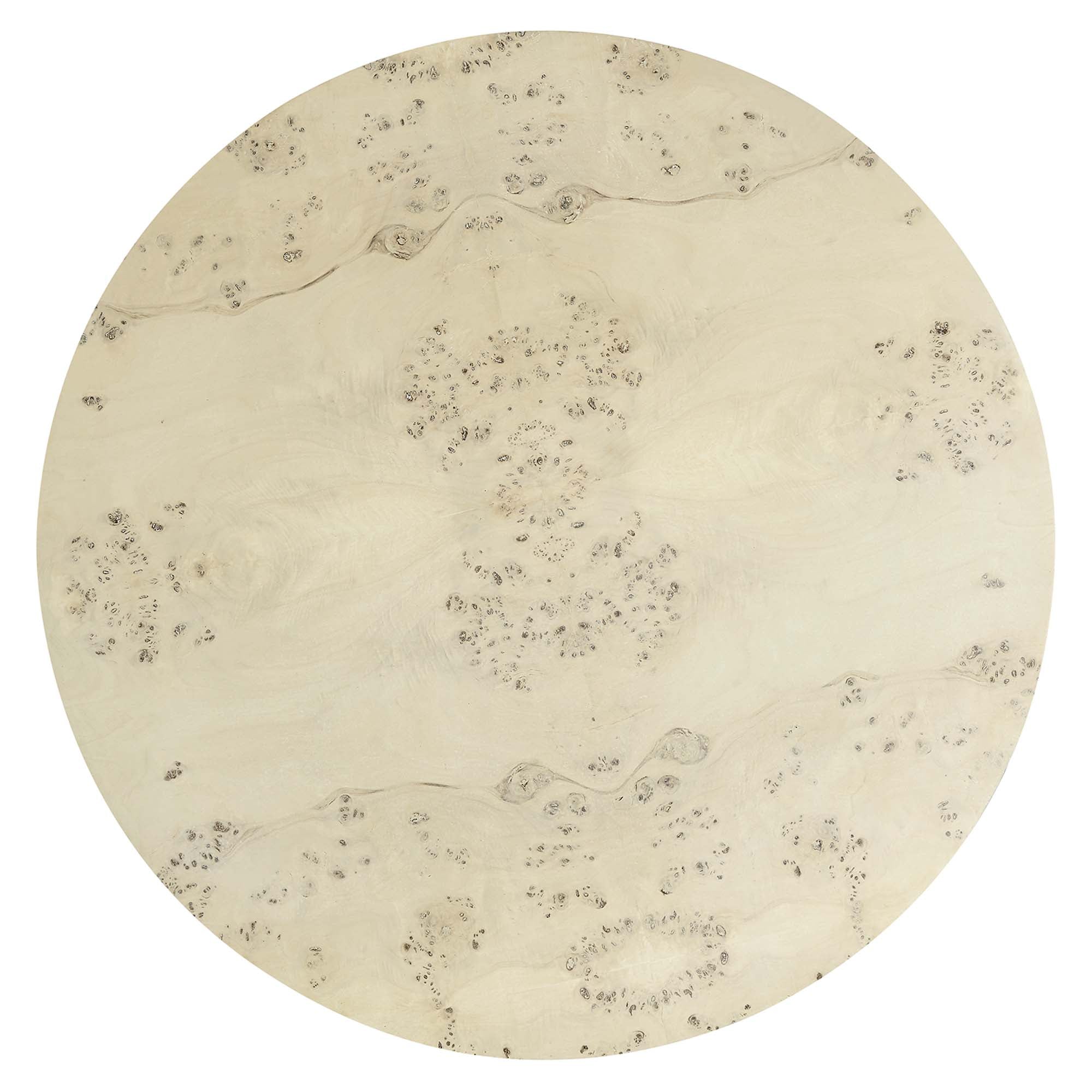 Cosmos 35" Round Burl Wood Coffee Table