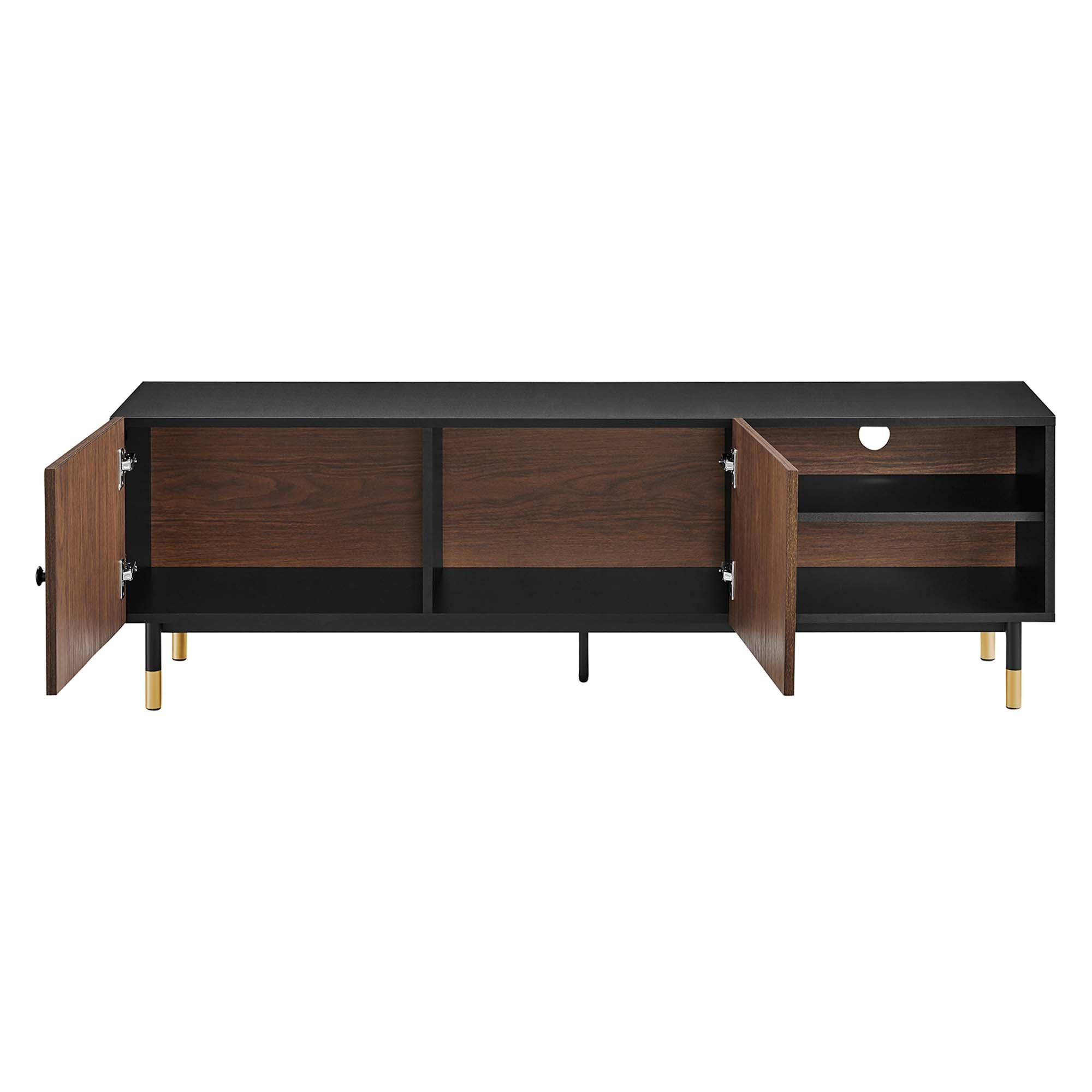 Nexus 60" TV Stand in Black Walnut