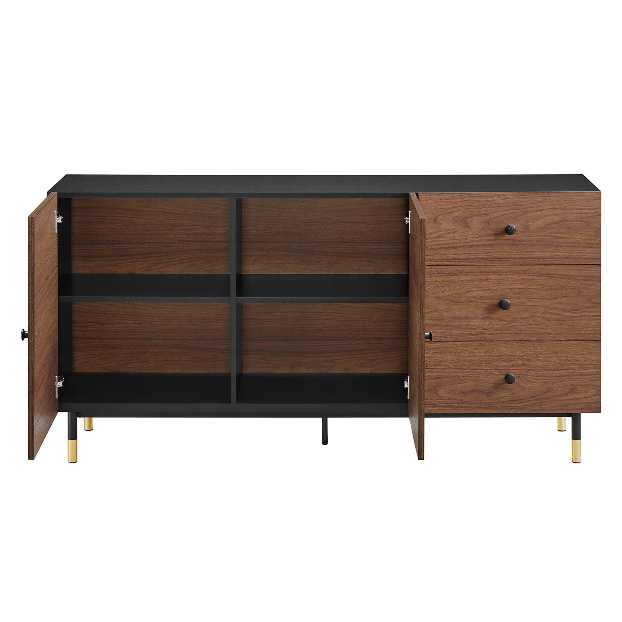 Nexus Storage Cabinet Sideboard in Black Walnut