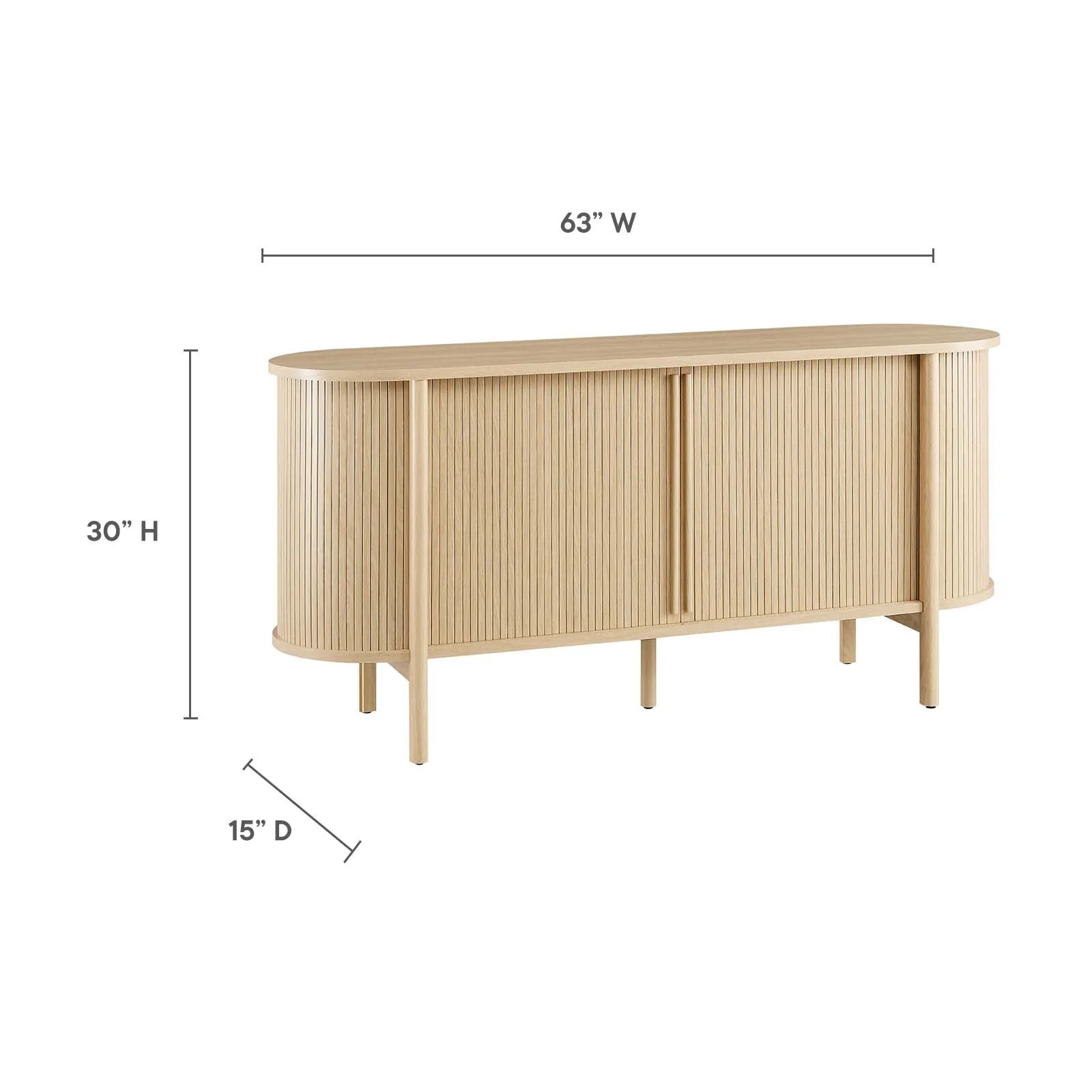 Cadence 63" Curved Sideboard