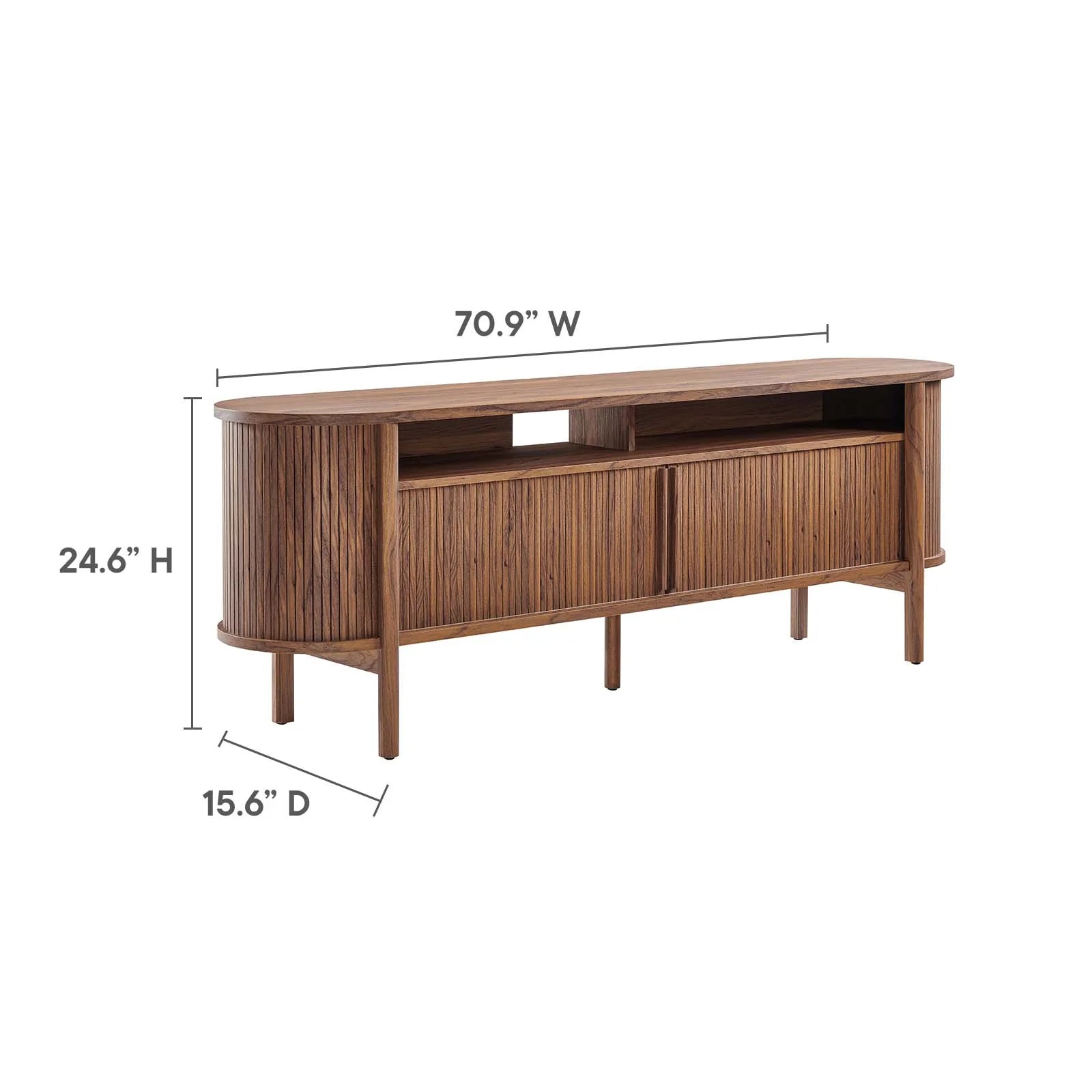 Cadence 71" Curved TV Stand