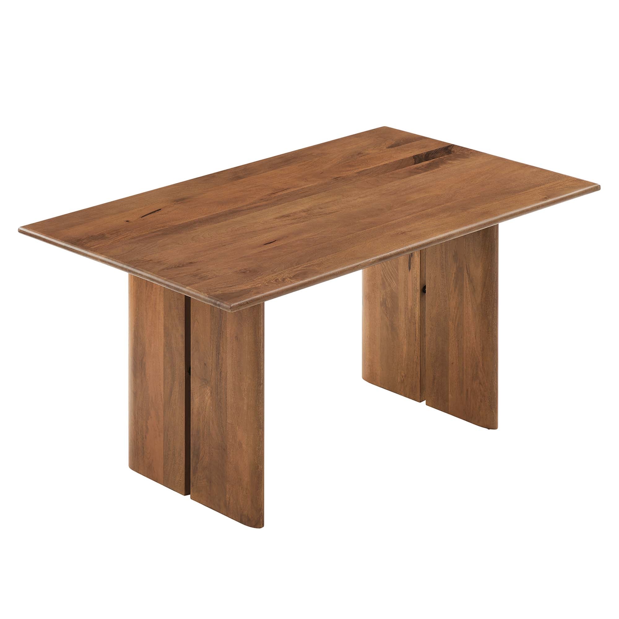 Amistad 60" Wood Dining Table in Walnut