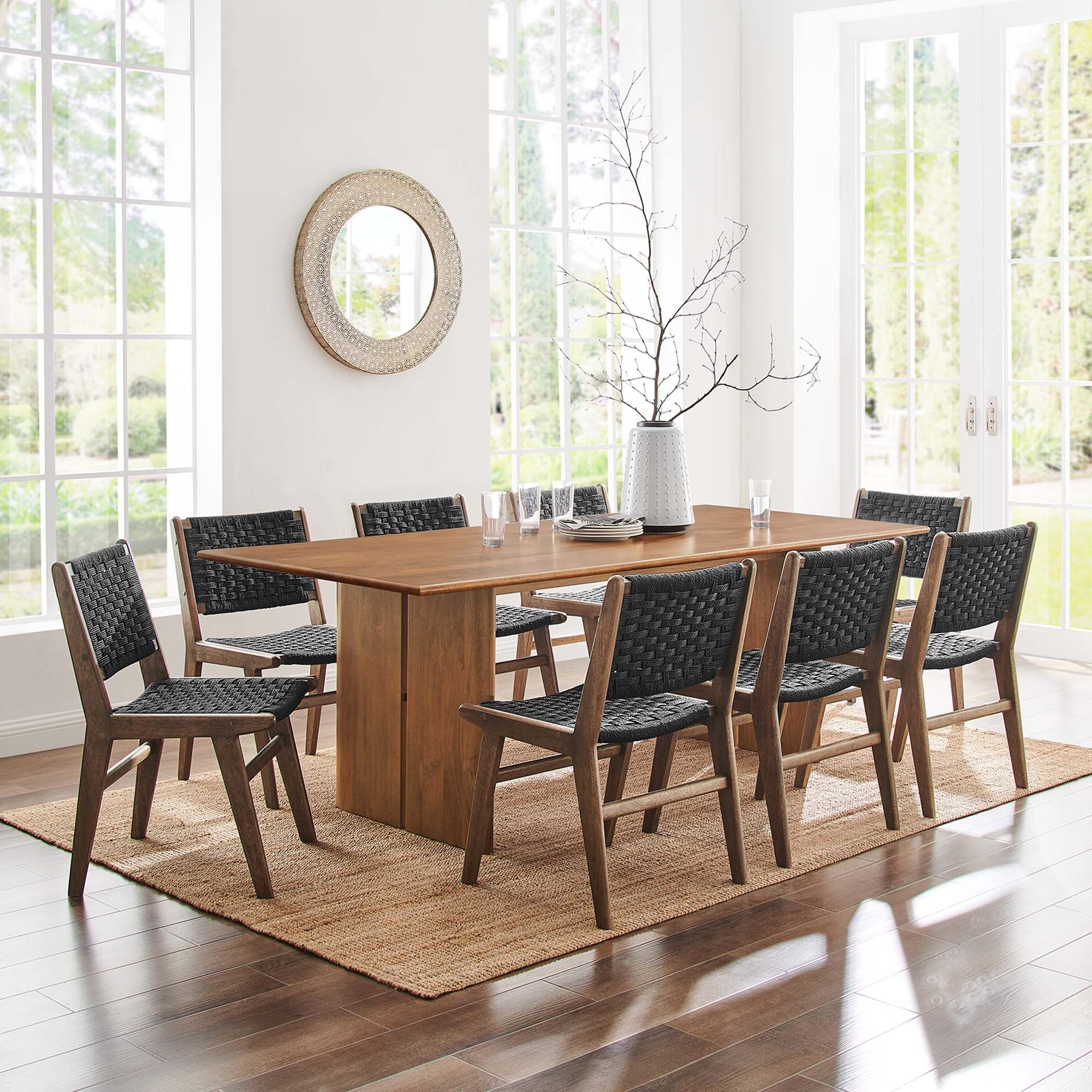 Table à manger en bois Amistad 86" en chêne