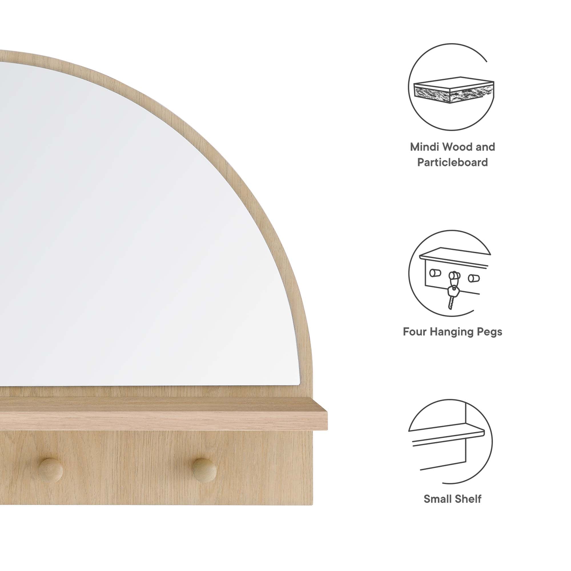 Moonbeam Arched Mirror