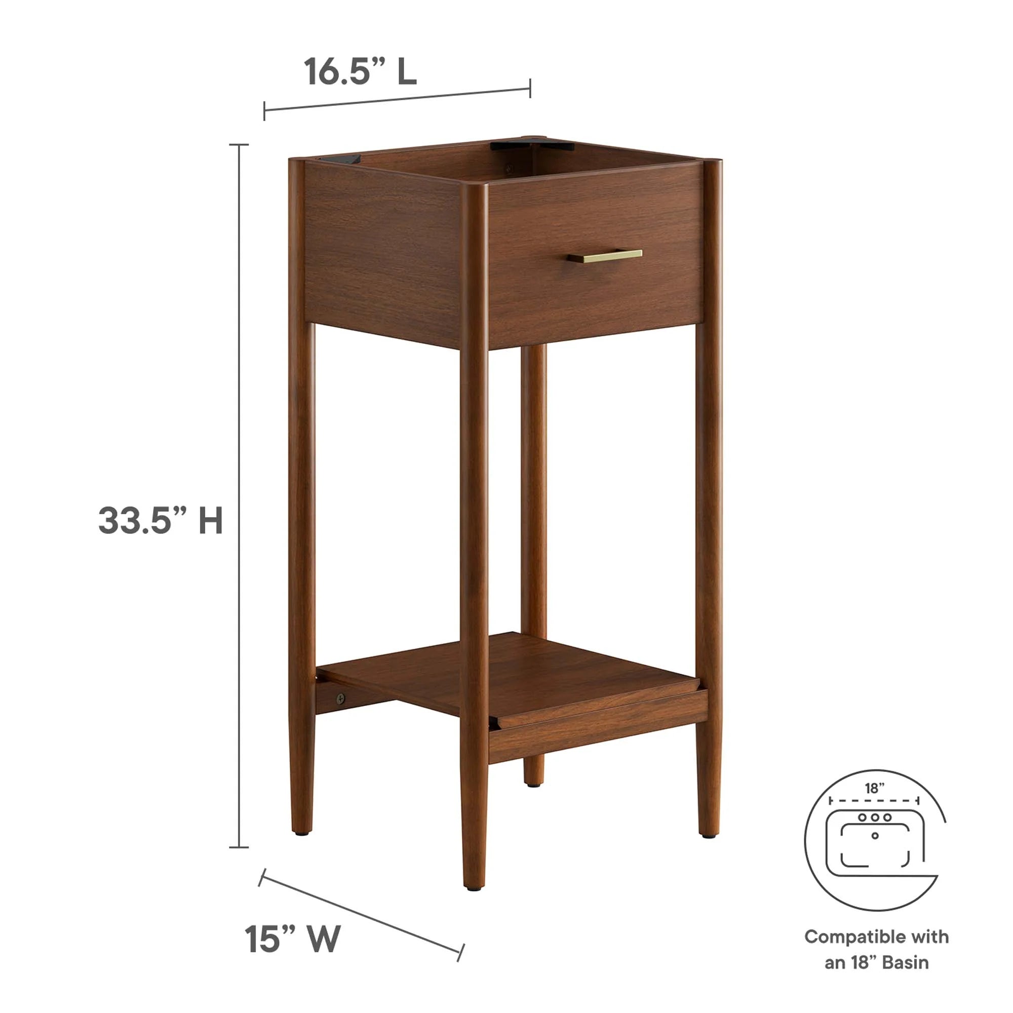 Meuble de salle de bain Zaire avec vasque non incluse