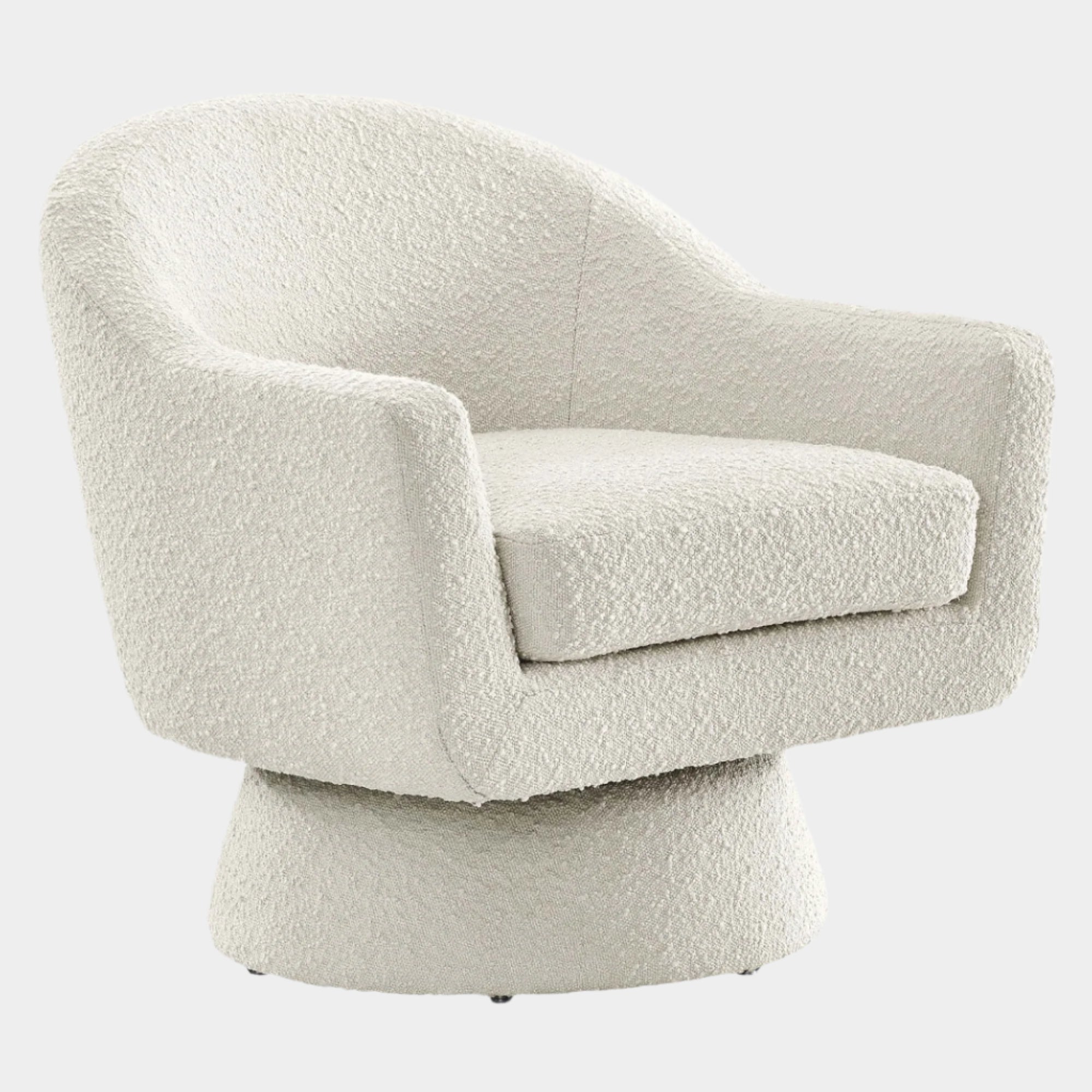 Astral Boucle Fabric Swivel Chair