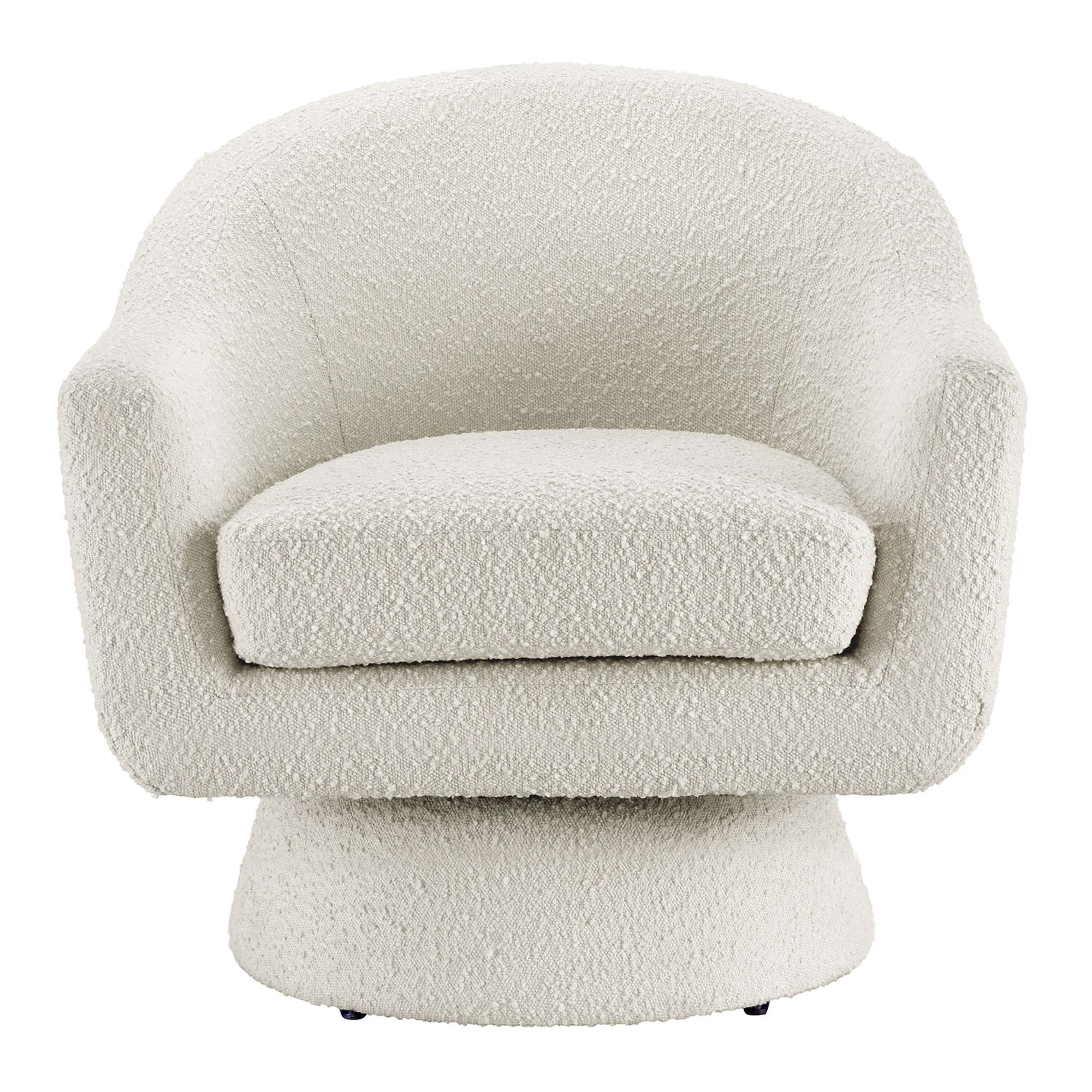 Astral Boucle Fabric Swivel Chair