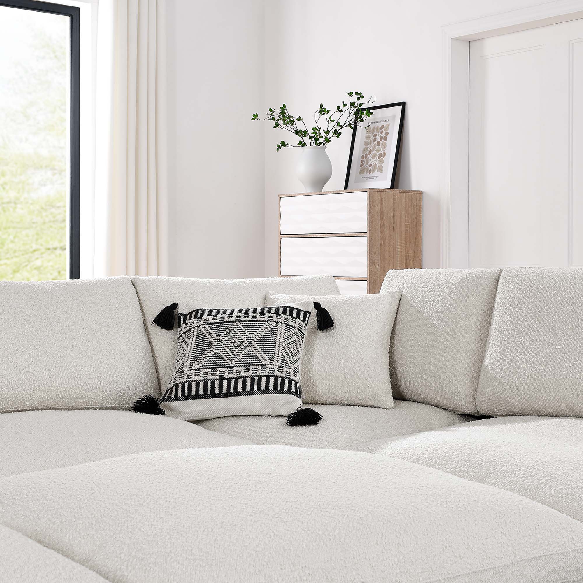 Chaise sans accoudoirs rembourrée en duvet Commix