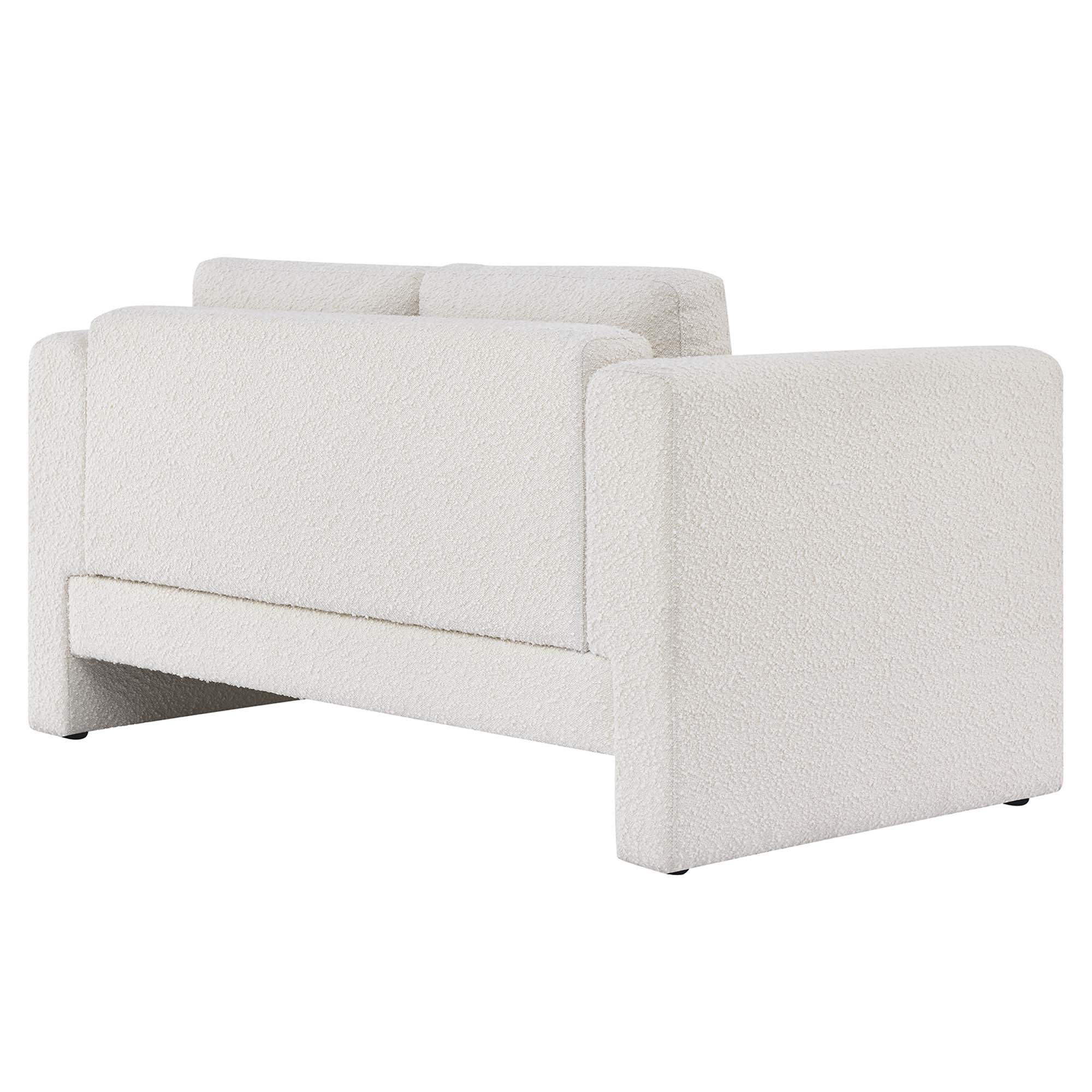 Chaise sans accoudoirs rembourrée en duvet Commix