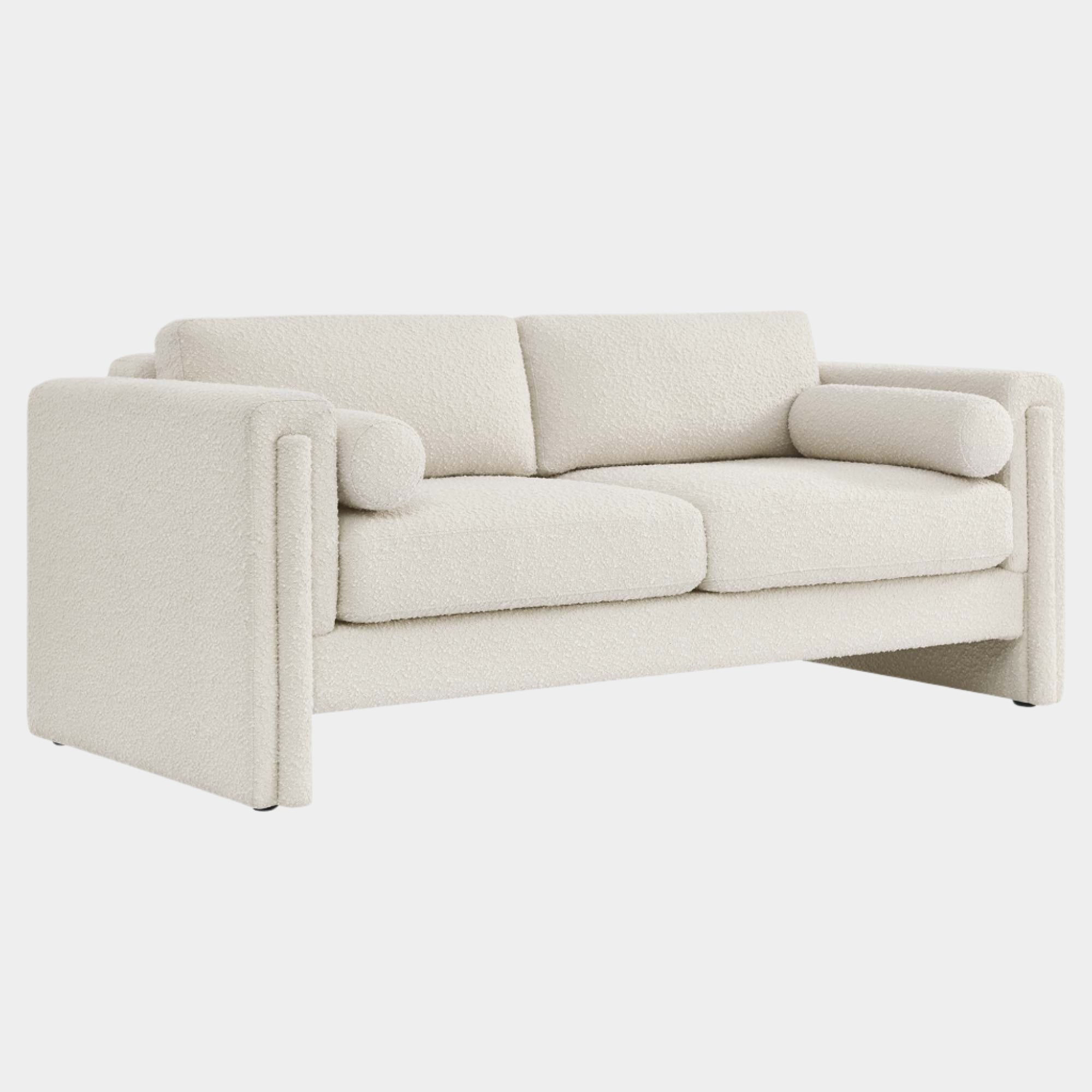 Visible Boucle Fabric Sofa