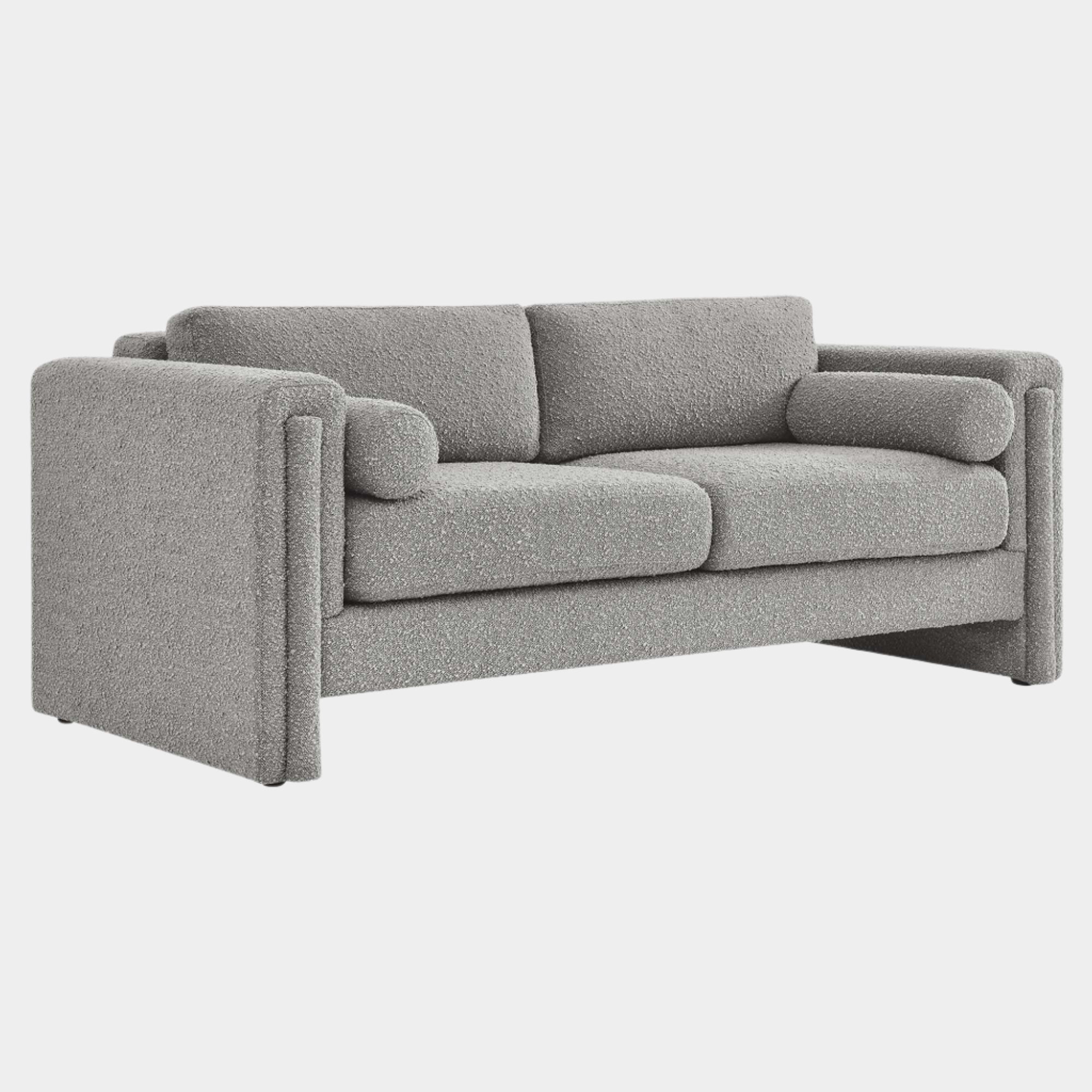 Visible Boucle Fabric Sofa