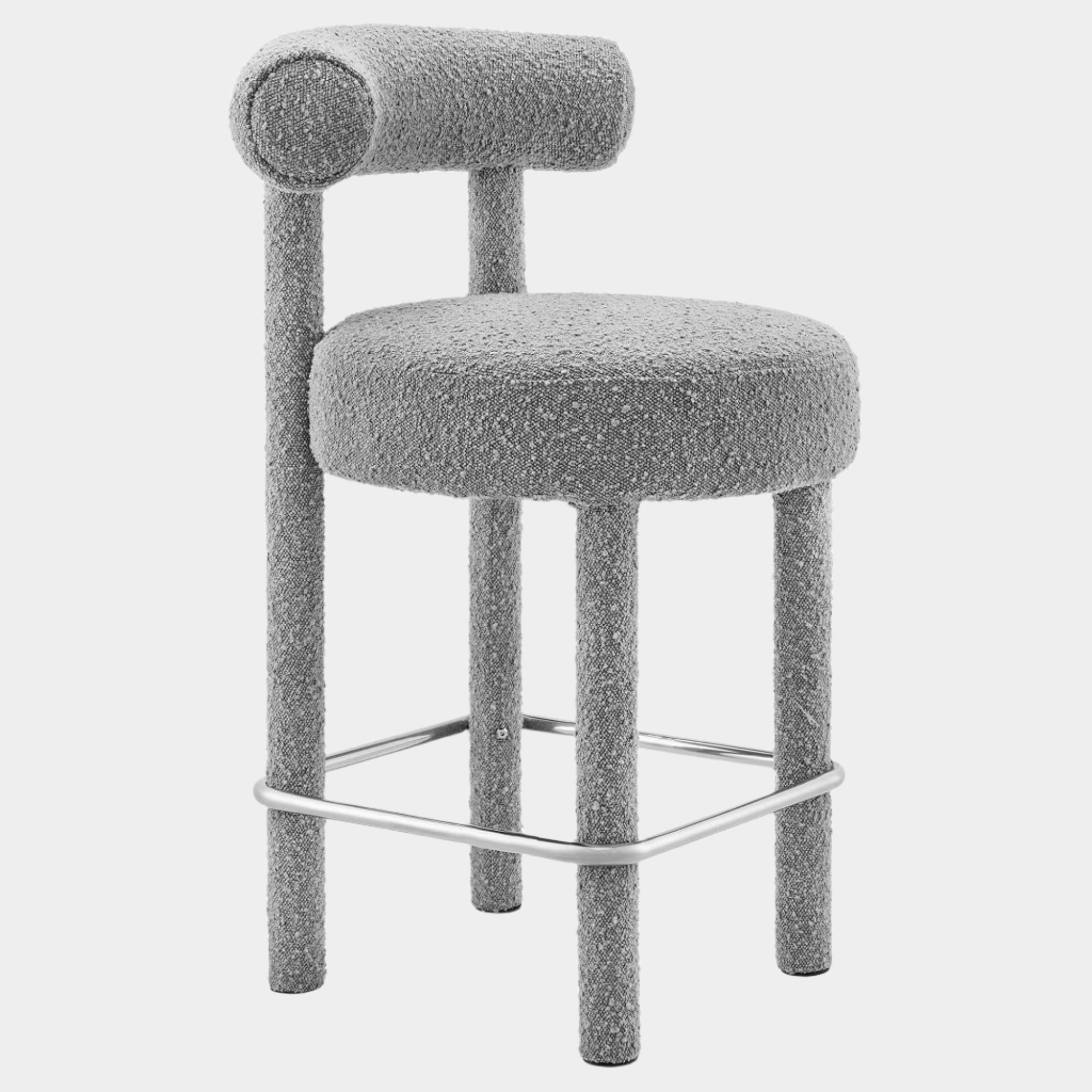 Toulouse Boucle Fabric Counter Stool