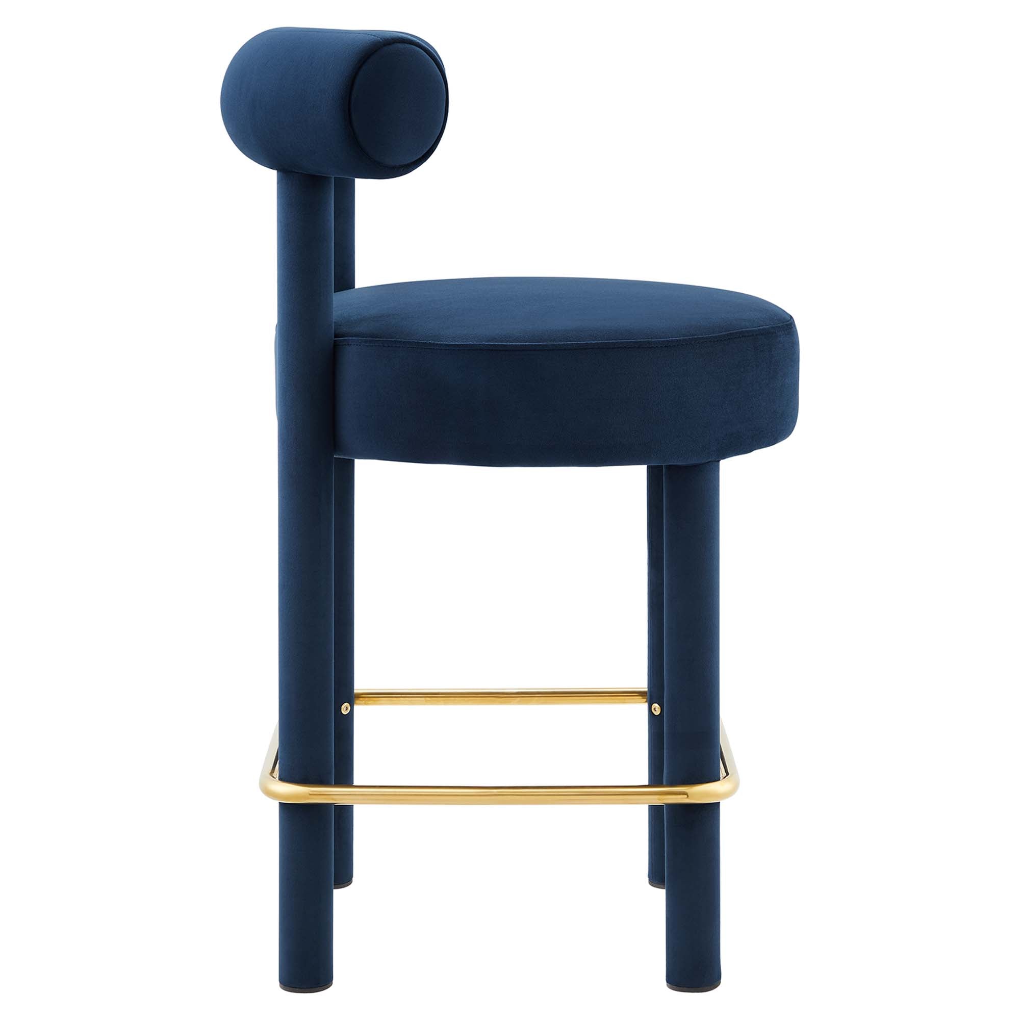 Toulouse Performance Velvet Counter Stool