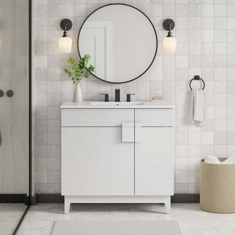 Miles Bathroom Vanity Cabinet Basin Not Included