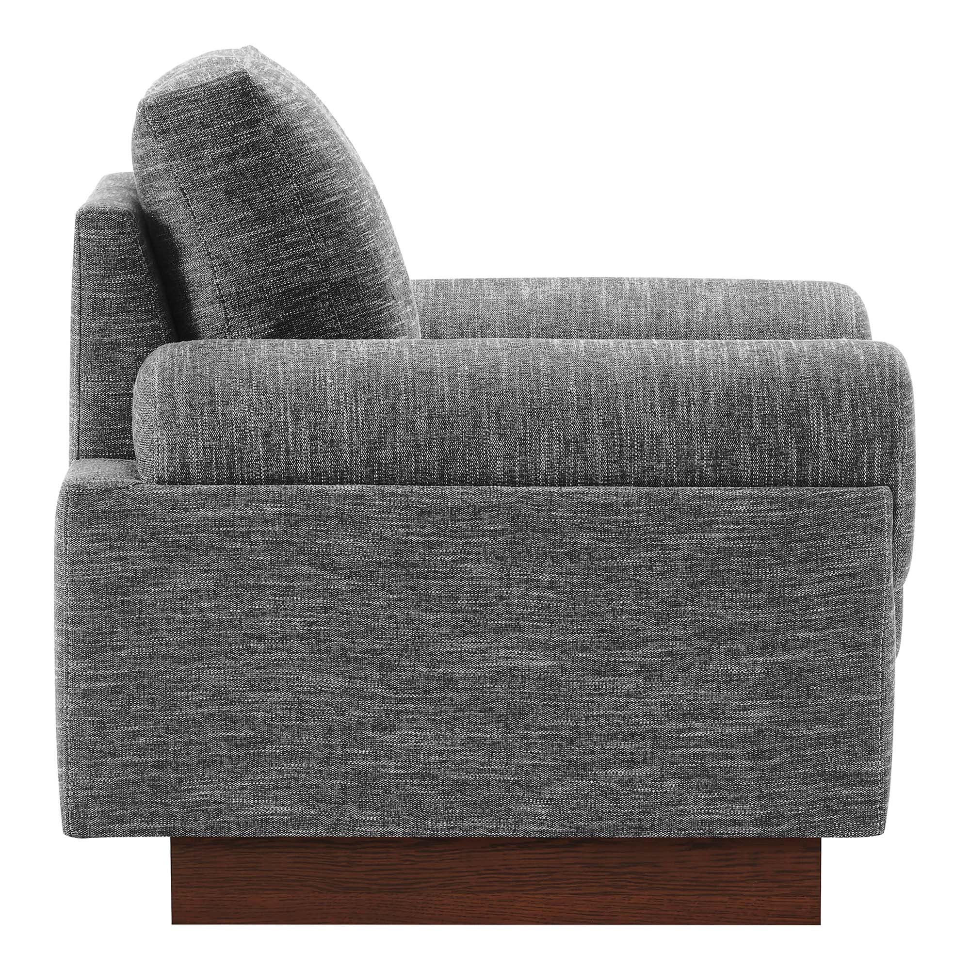 Fauteuil en tissu rembourré Oasis