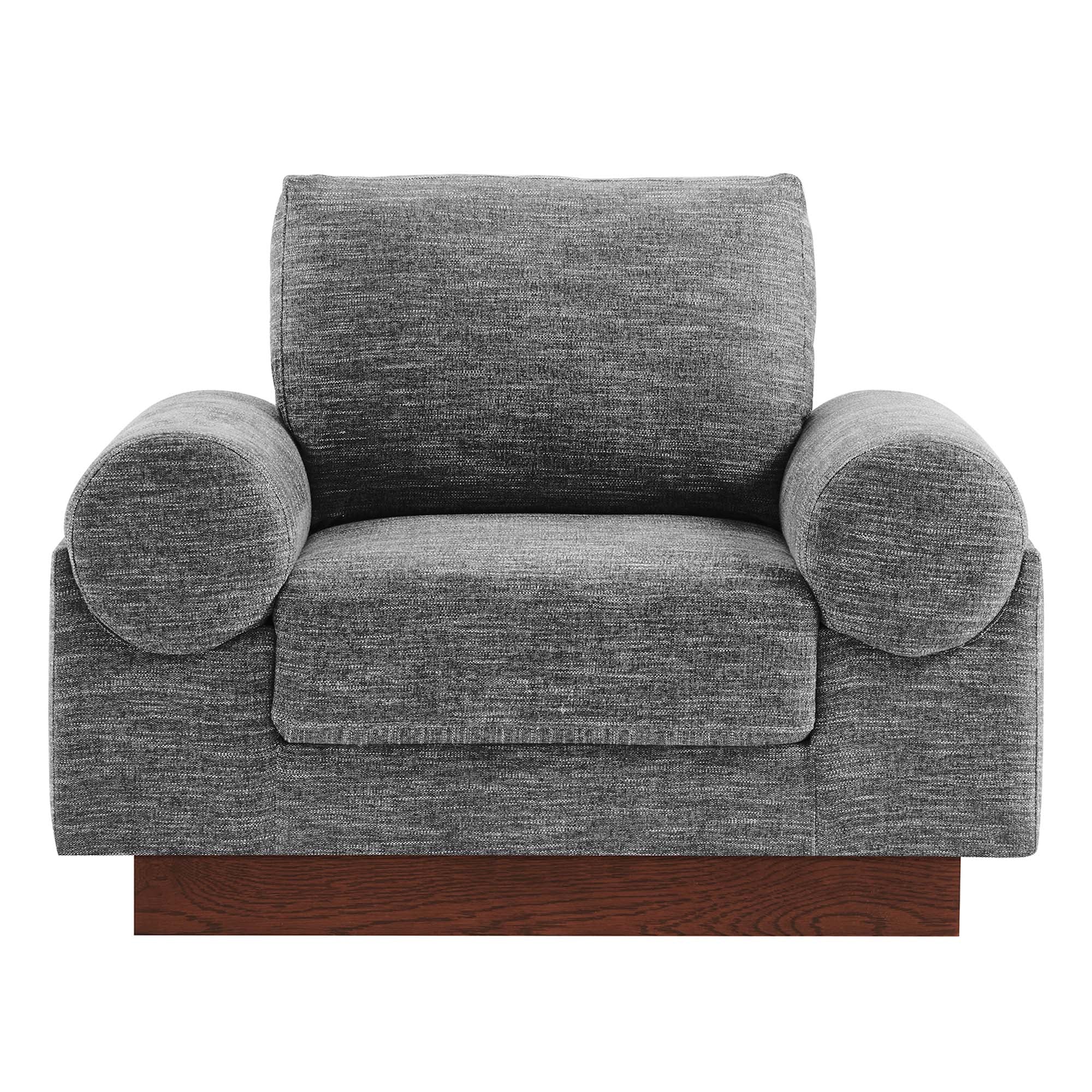 Fauteuil en tissu rembourré Oasis