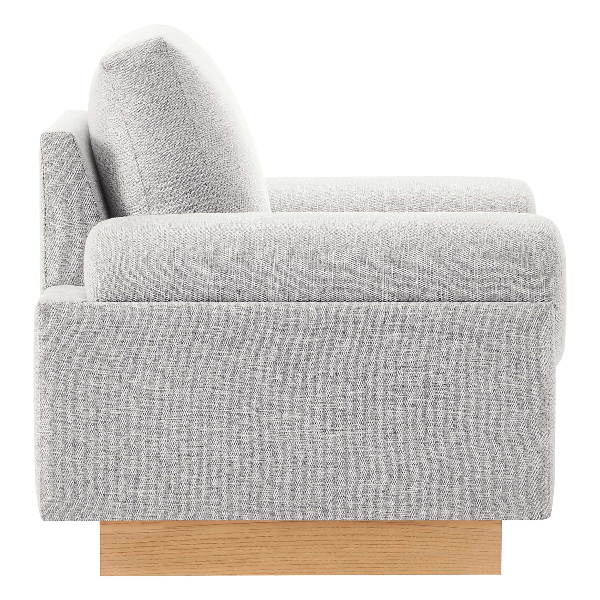 Fauteuil en tissu rembourré Oasis