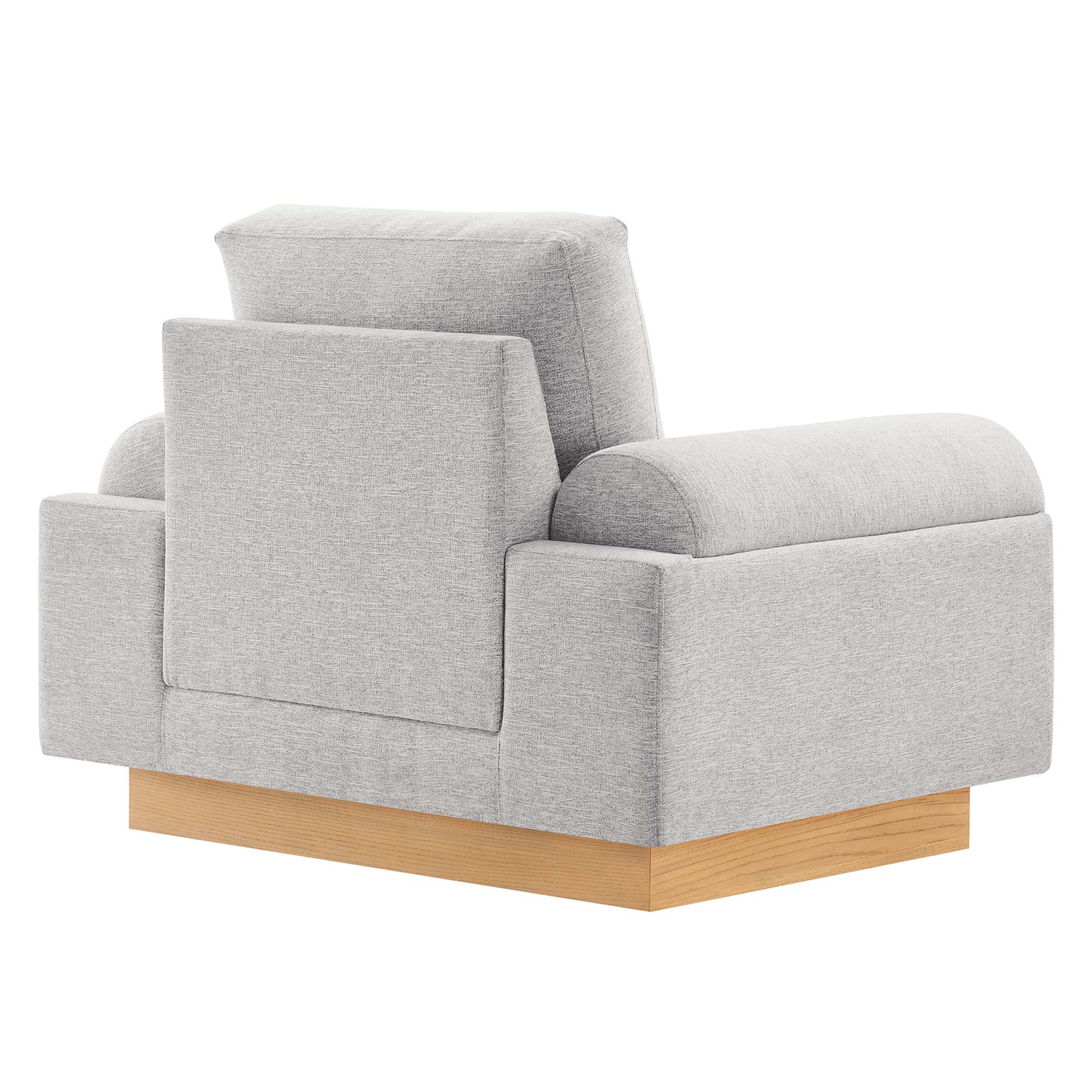 Fauteuil en tissu rembourré Oasis