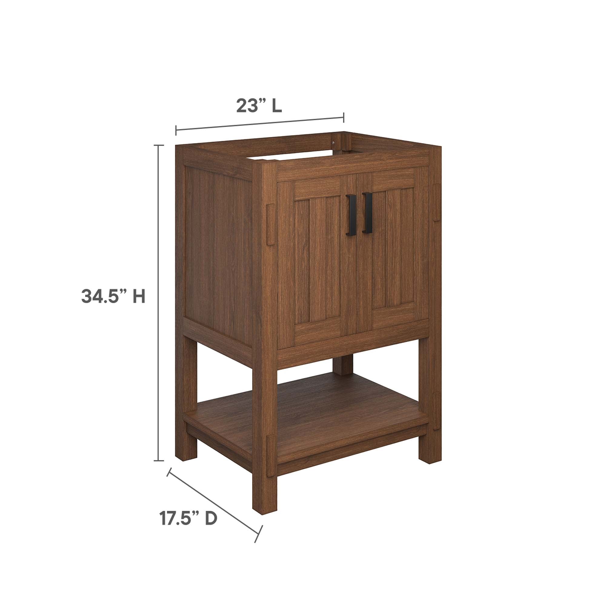 Ashlyn Wood Bathroom Cabinet Basin Not Included