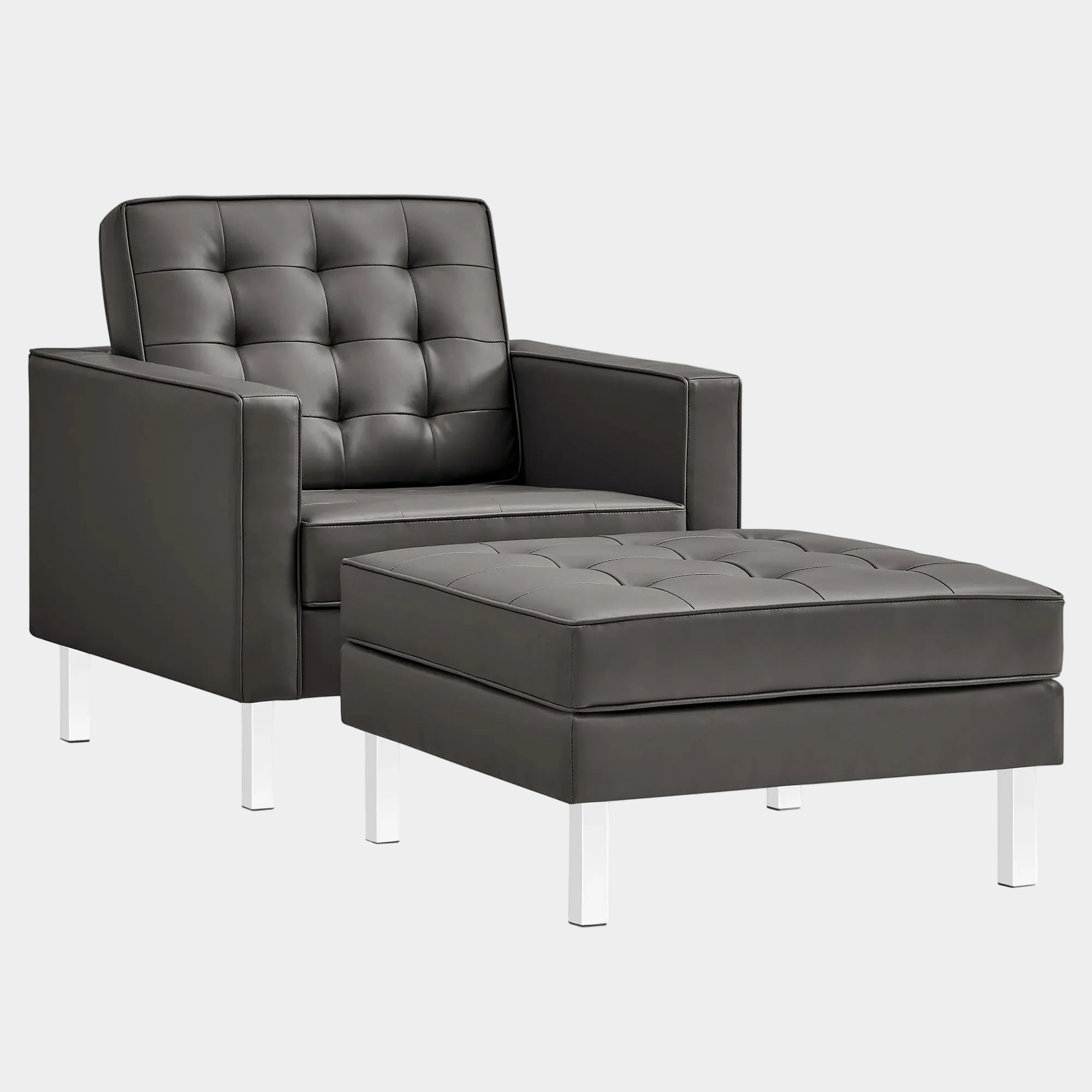 Fauteuil d'appoint rembourré en tissu Greer Boucle