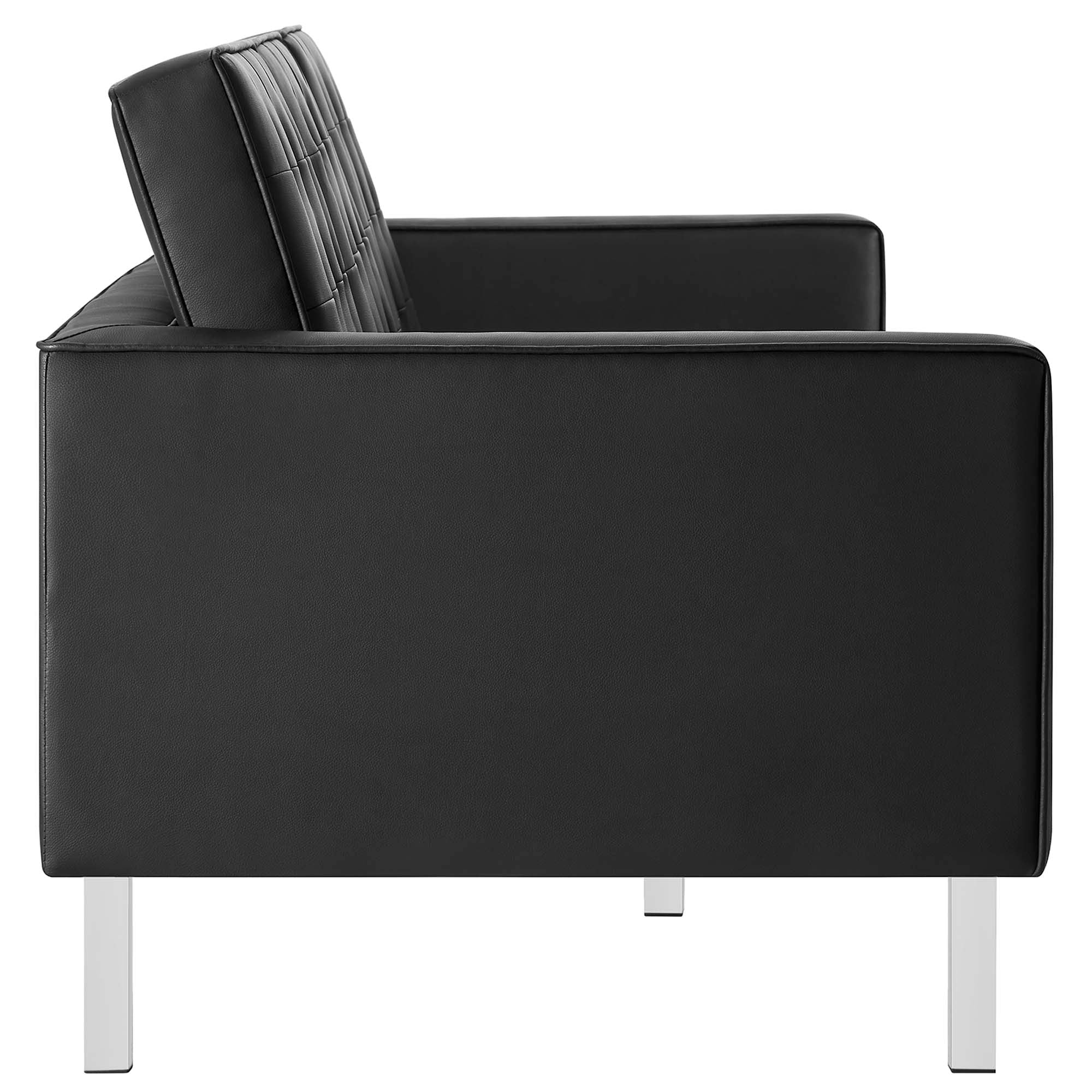 Chaise sans accoudoirs rembourrée en duvet Commix