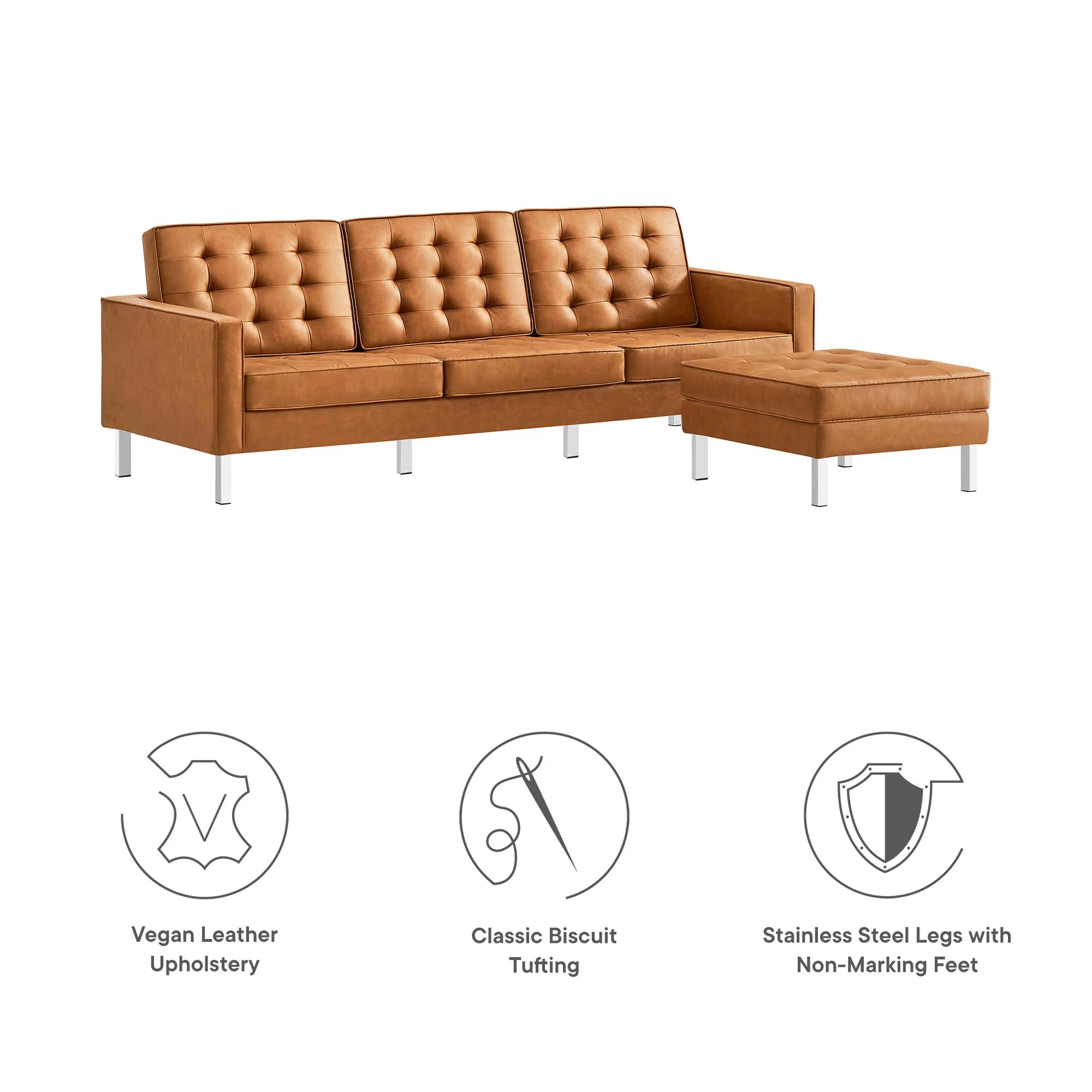 Chaise sans accoudoirs rembourrée en duvet Commix