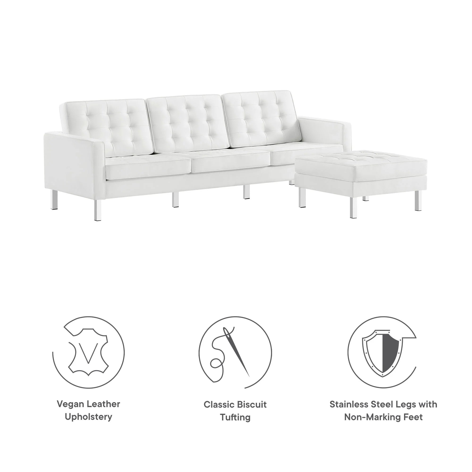 Chaise sans accoudoirs rembourrée en duvet Commix