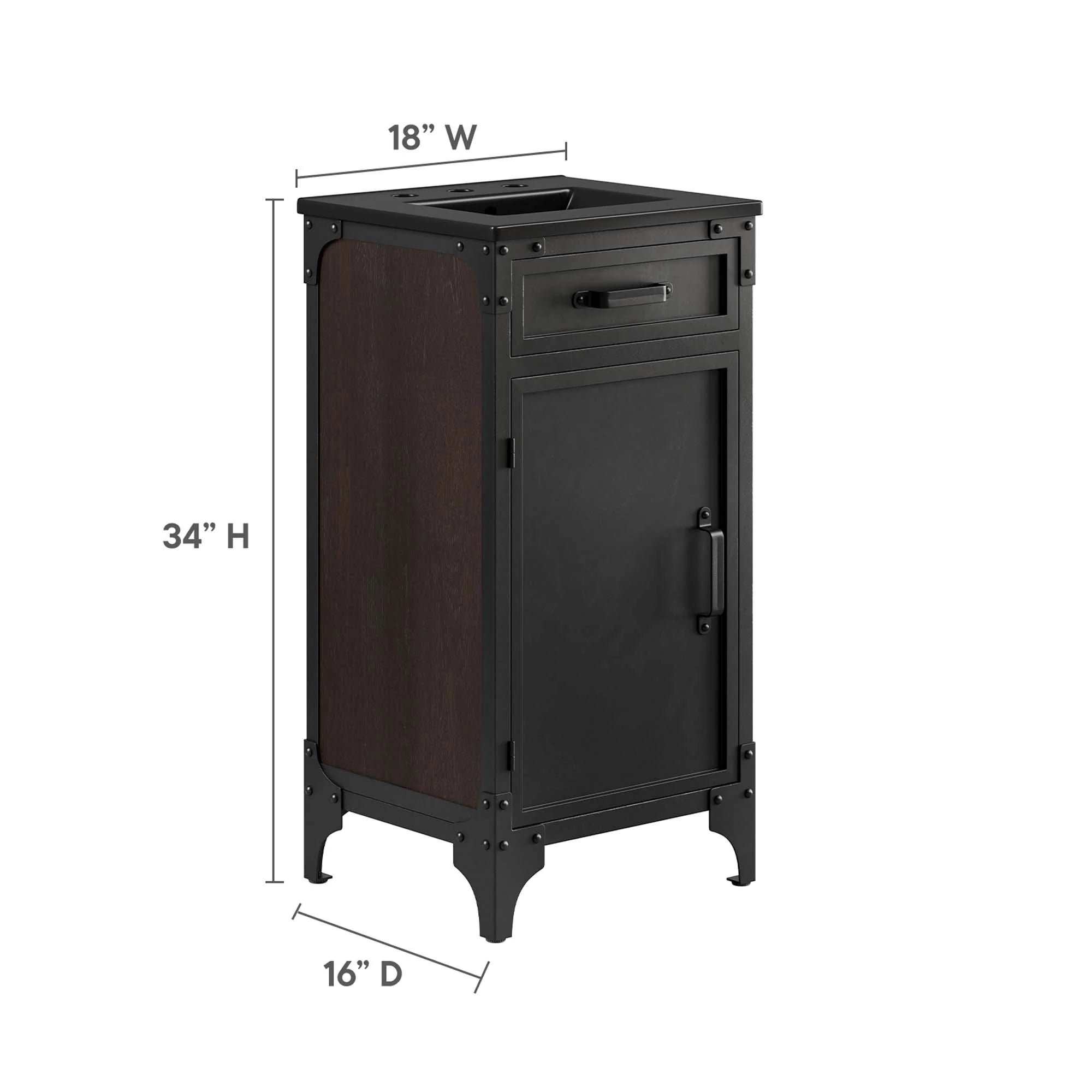 Meuble-lavabo de salle de bain Steamforge inclus