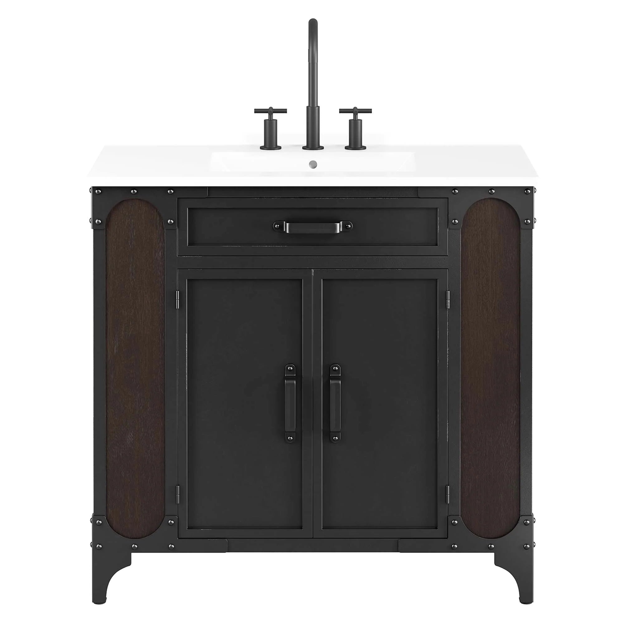 Meuble-lavabo de salle de bain Steamforge inclus