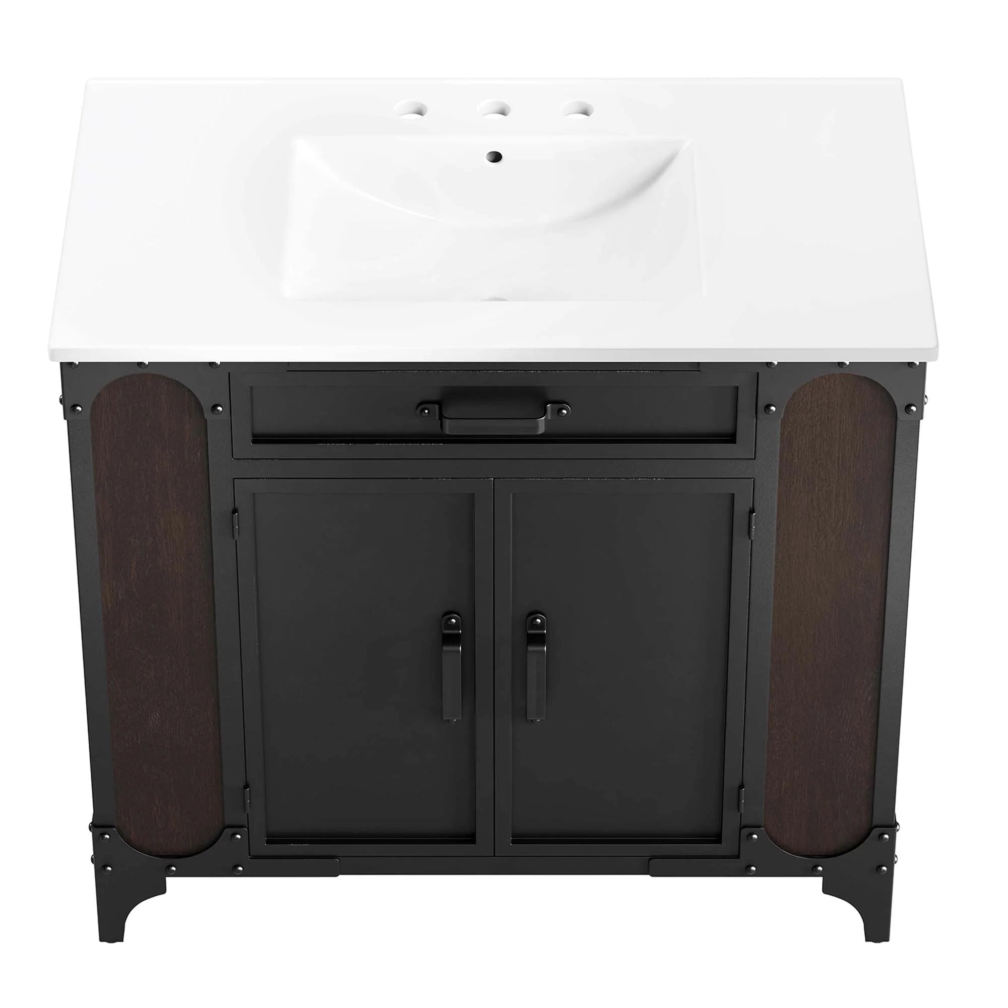 Meuble-lavabo de salle de bain Steamforge inclus