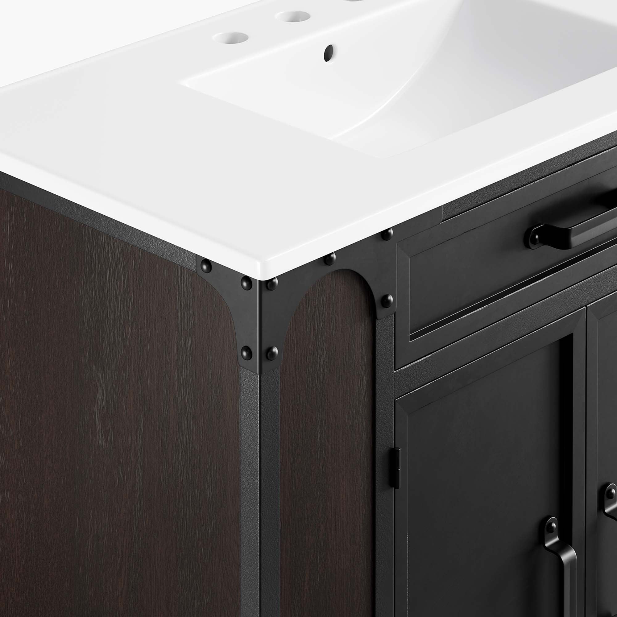 Meuble-lavabo de salle de bain Steamforge inclus