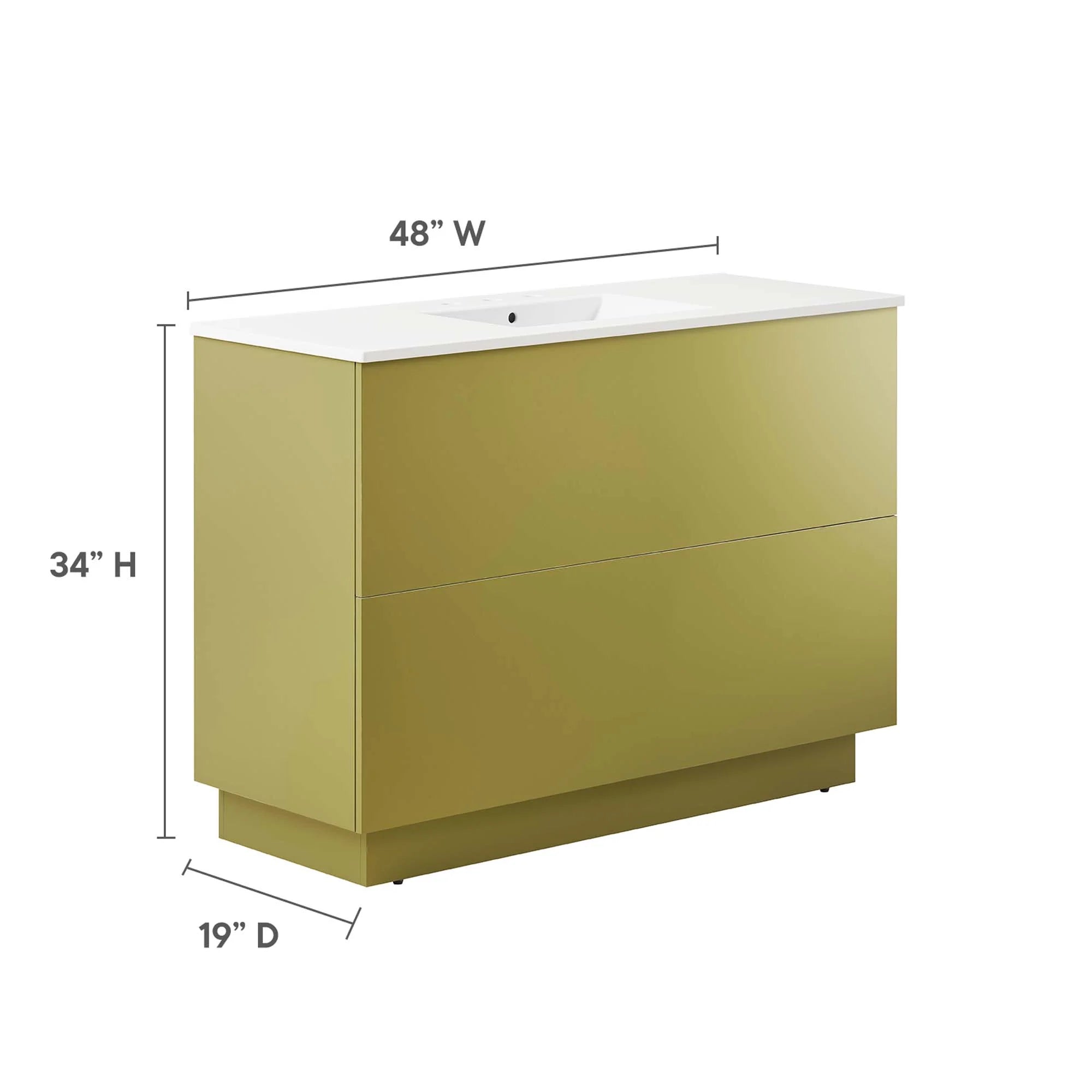 Meuble-lavabo de salle de bain Quantum inclus