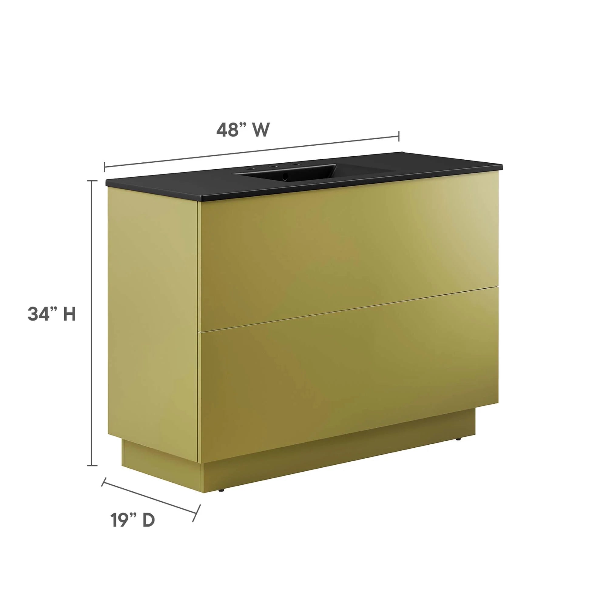 Meuble-lavabo de salle de bain Quantum inclus