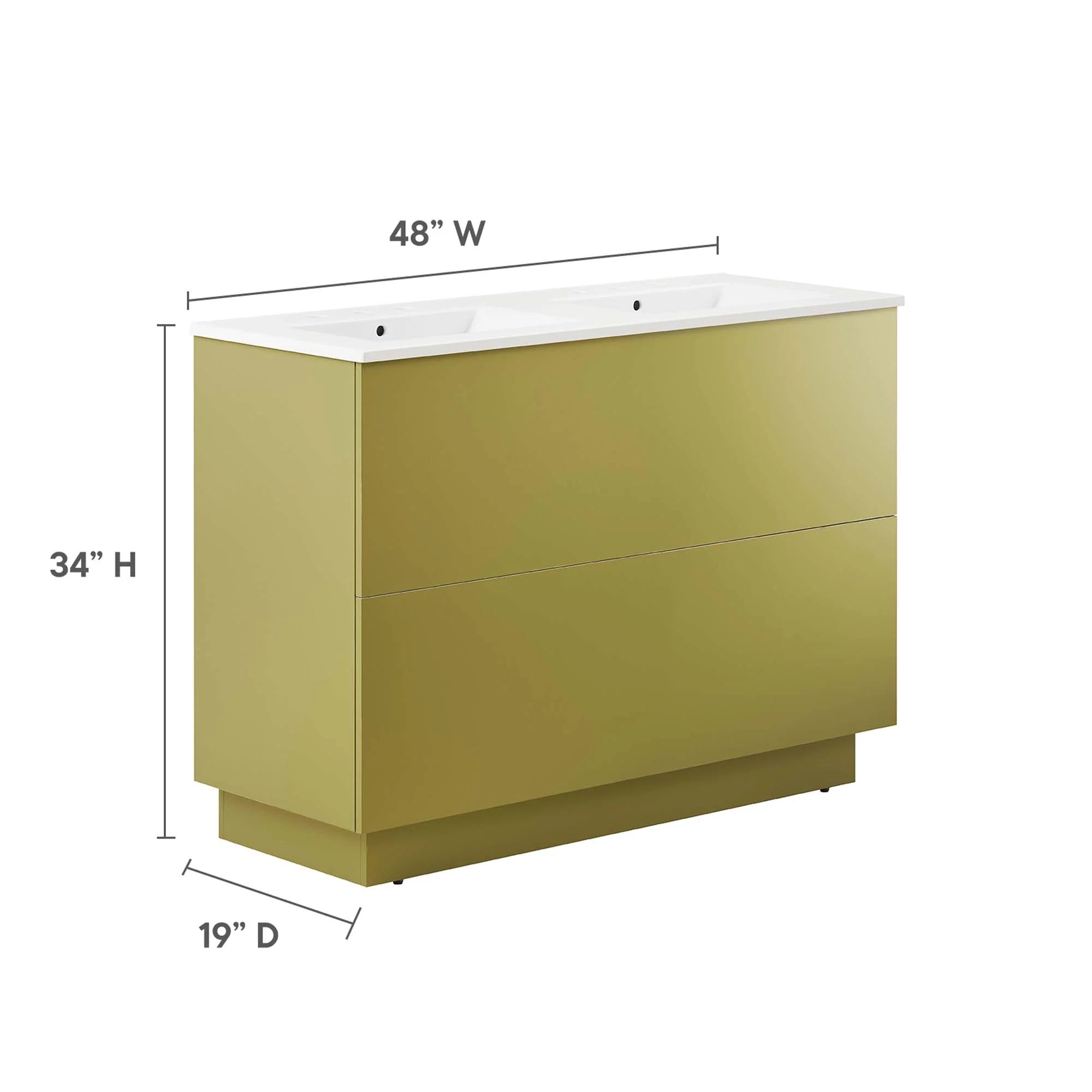 Meuble-lavabo de salle de bain Quantum inclus