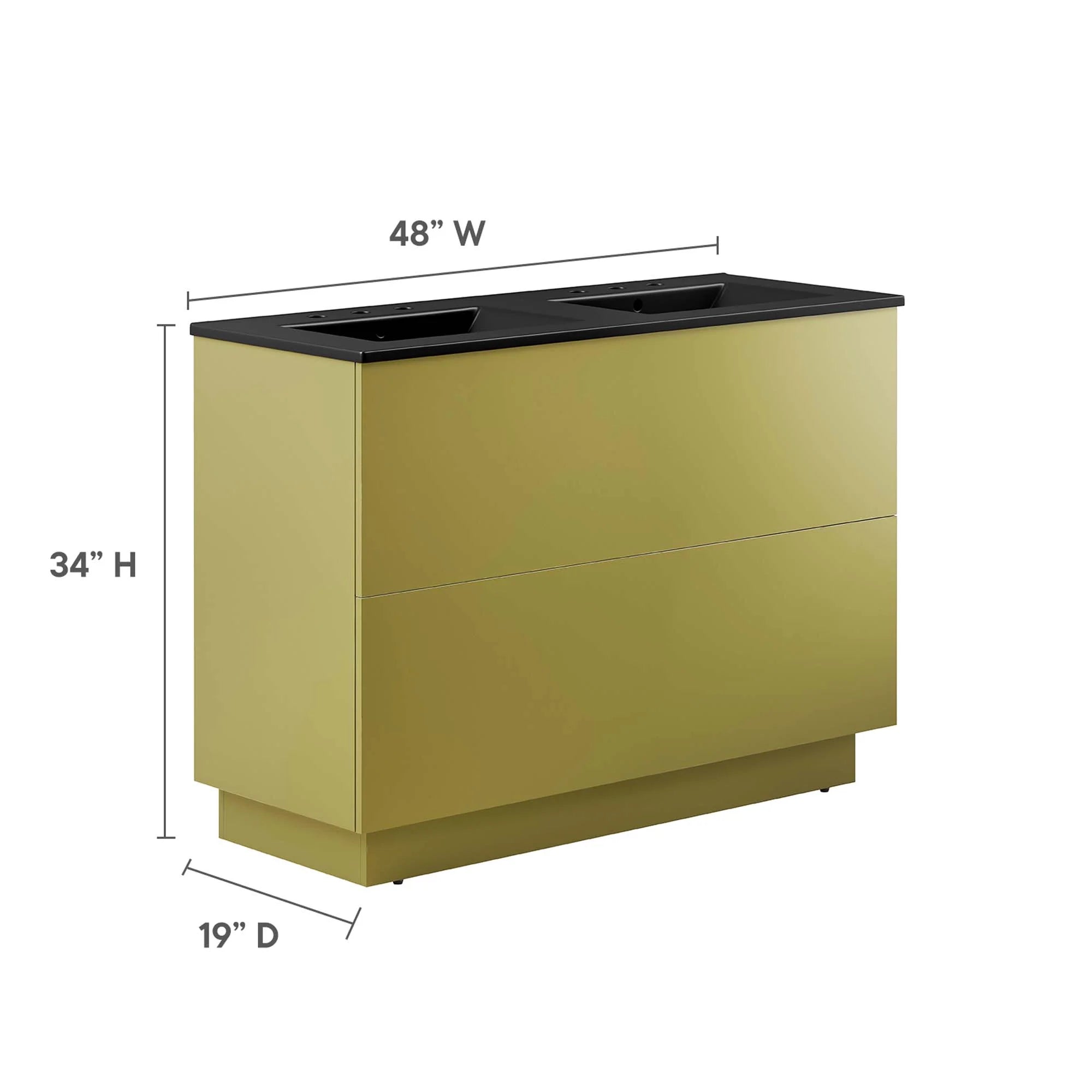 Meuble-lavabo de salle de bain Quantum inclus