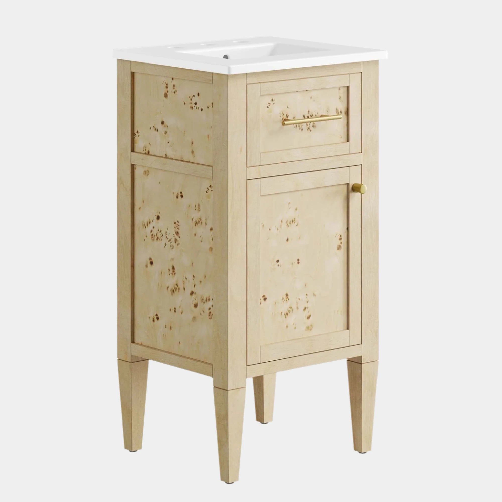 Meuble-lavabo de salle de bain en bois Elysian inclus