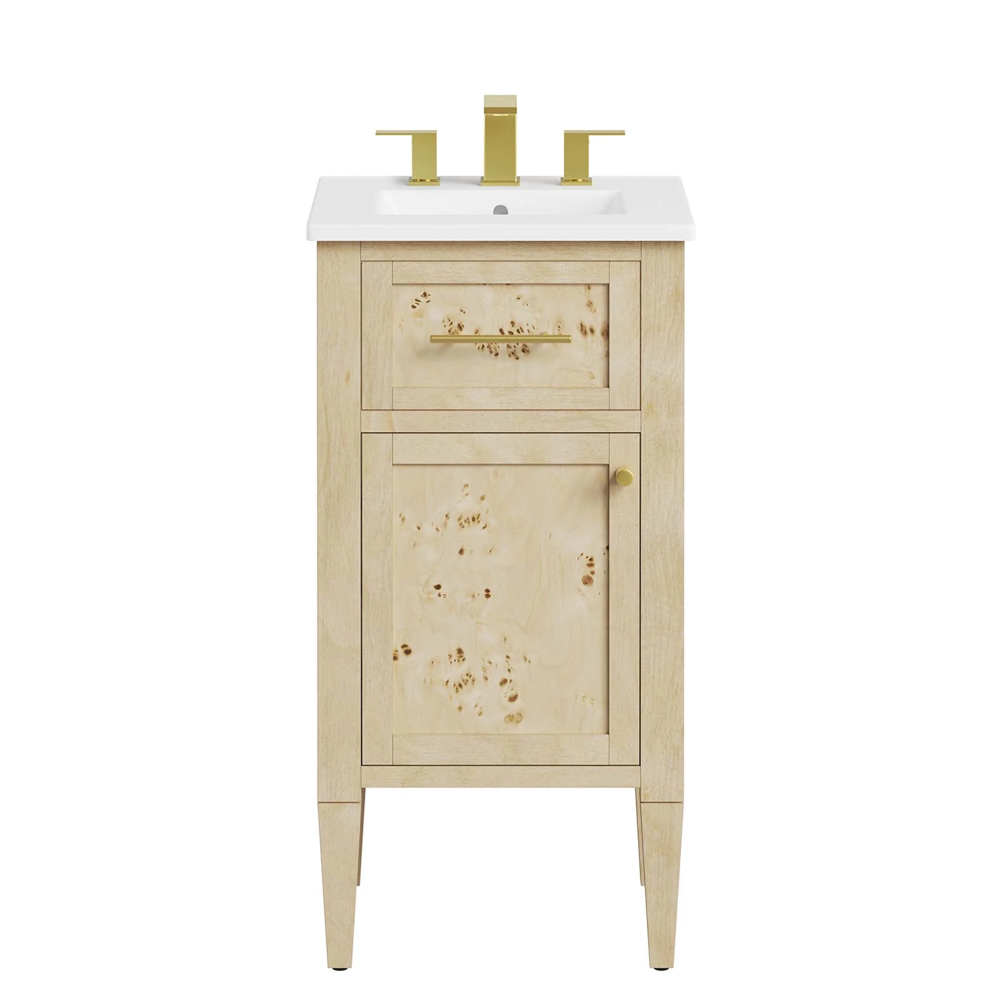 Meuble-lavabo de salle de bain en bois Elysian inclus