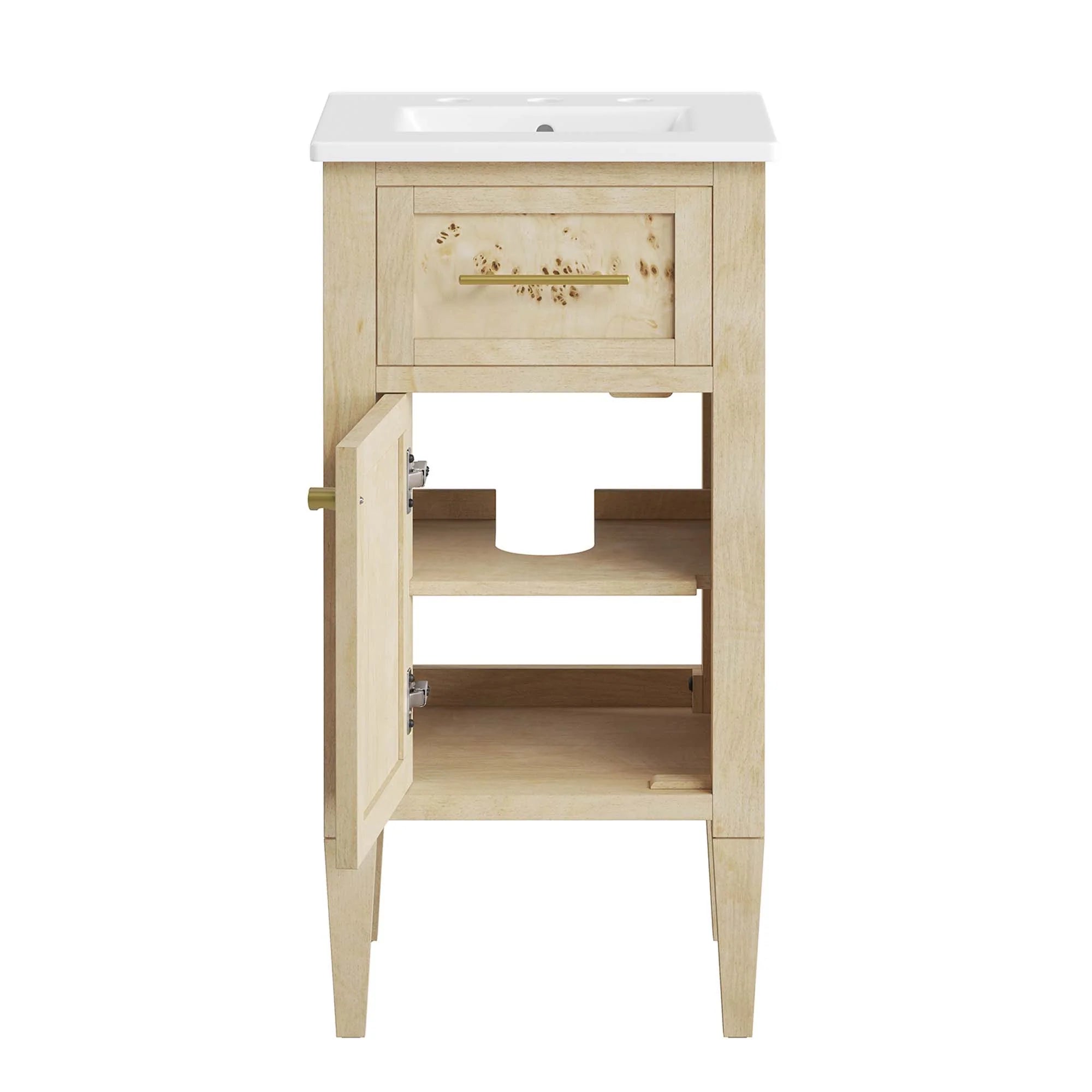 Elysian Wood Bathroom Vanity Basin Included