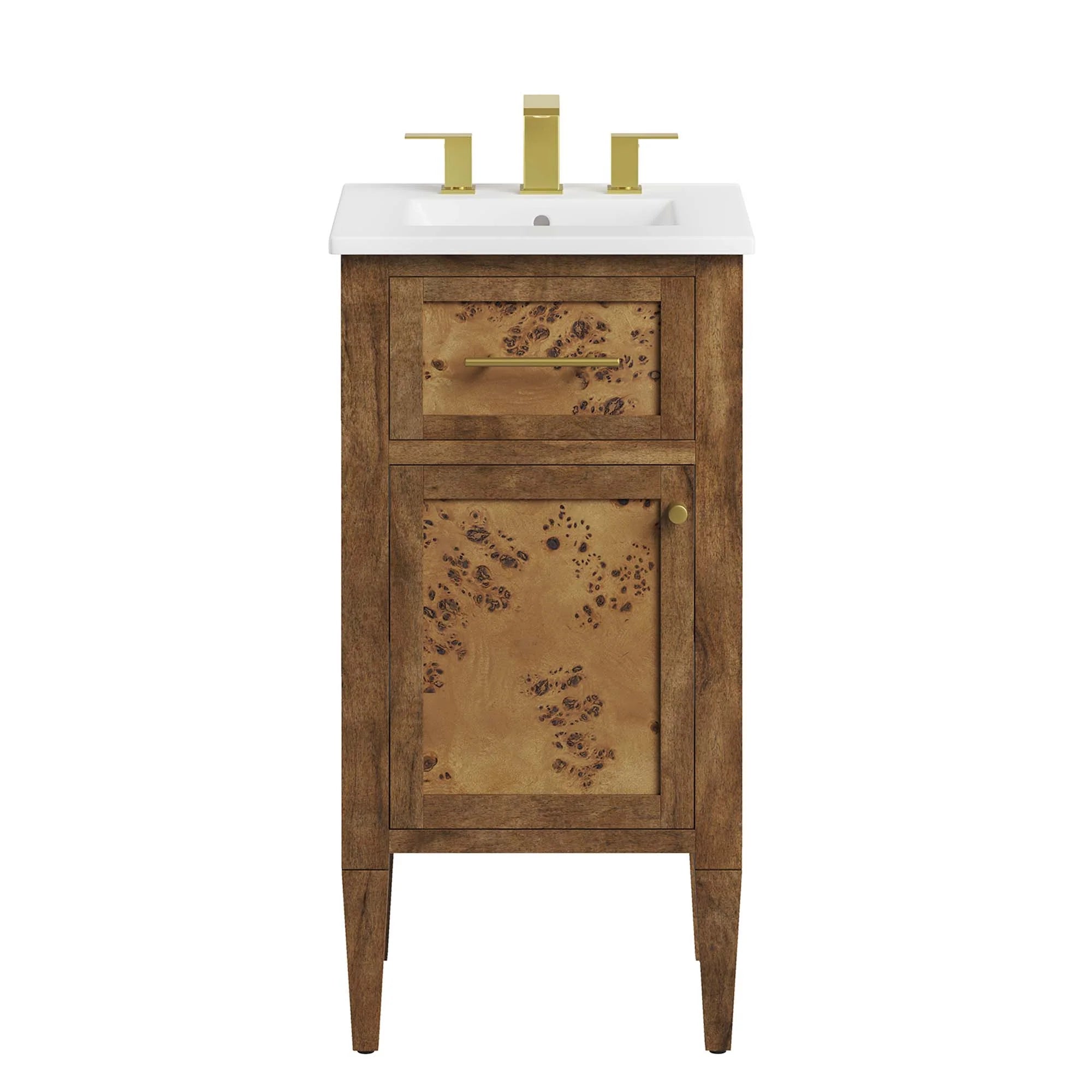 Meuble-lavabo de salle de bain en bois Elysian inclus