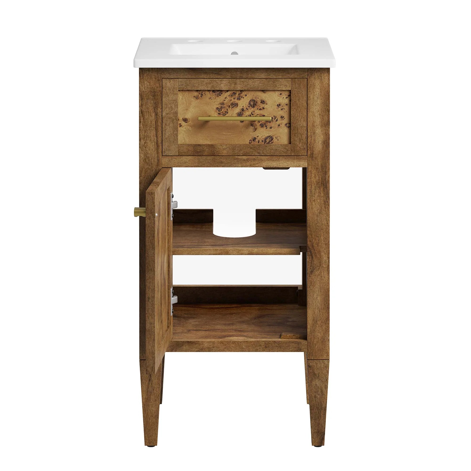 Elysian Wood Bathroom Vanity Basin Included