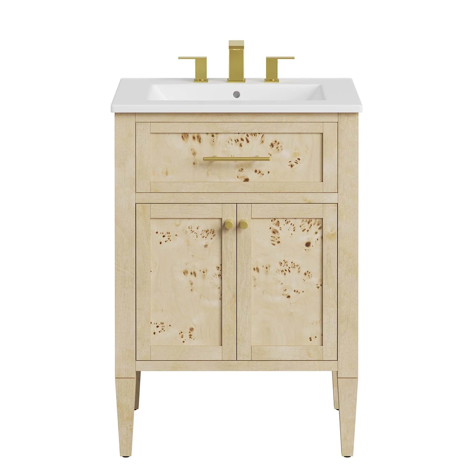 Meuble-lavabo de salle de bain en bois Elysian inclus