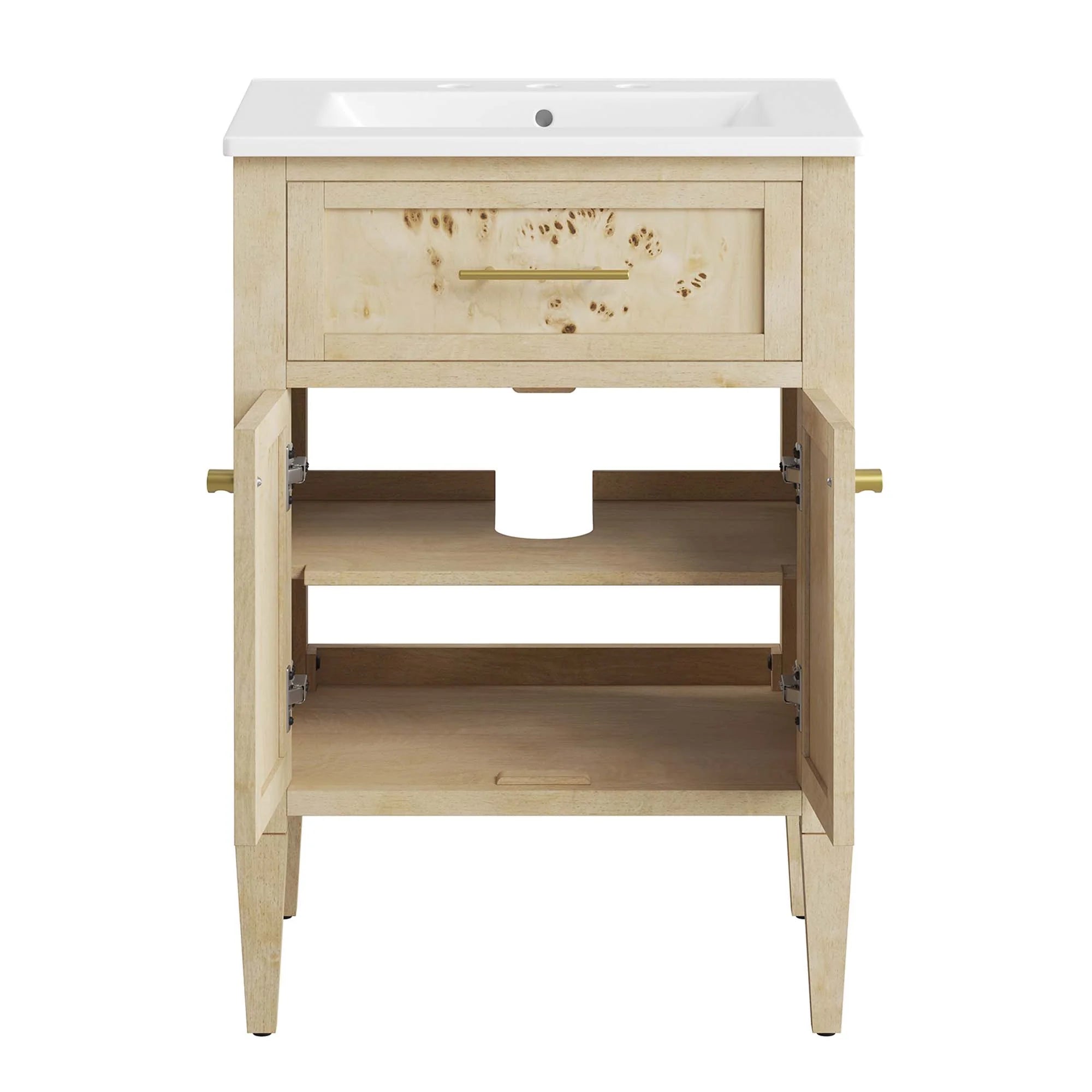 Elysian Wood Bathroom Vanity Basin Included