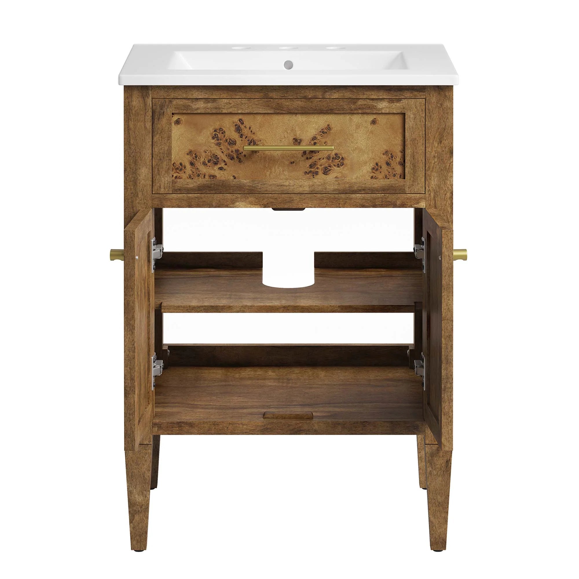 Elysian Wood Bathroom Vanity Basin Included