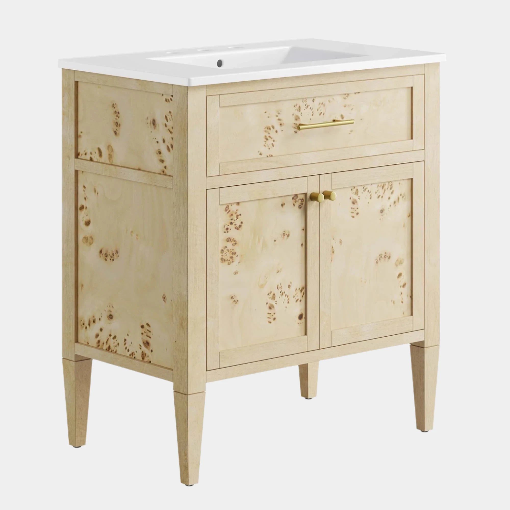 Elysian Wood Bathroom Vanity Basin Included